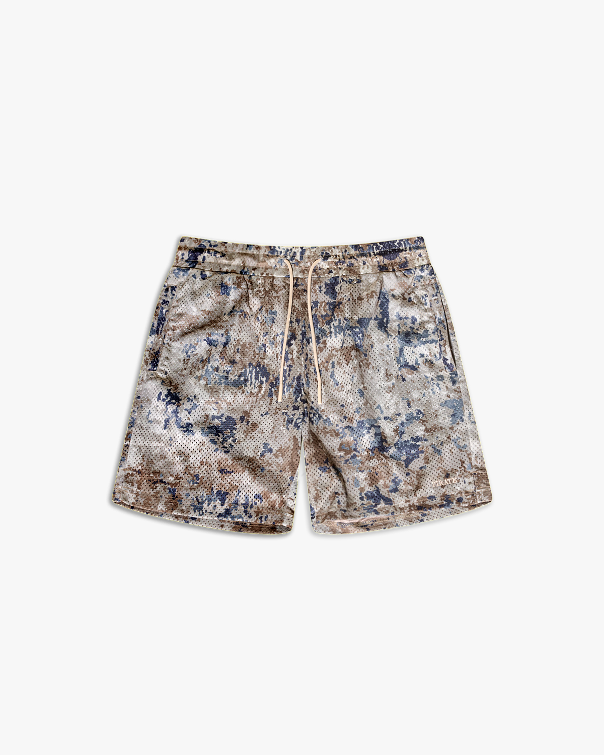 Pirate Hilltop Printed Mesh Short (Blue Marble)