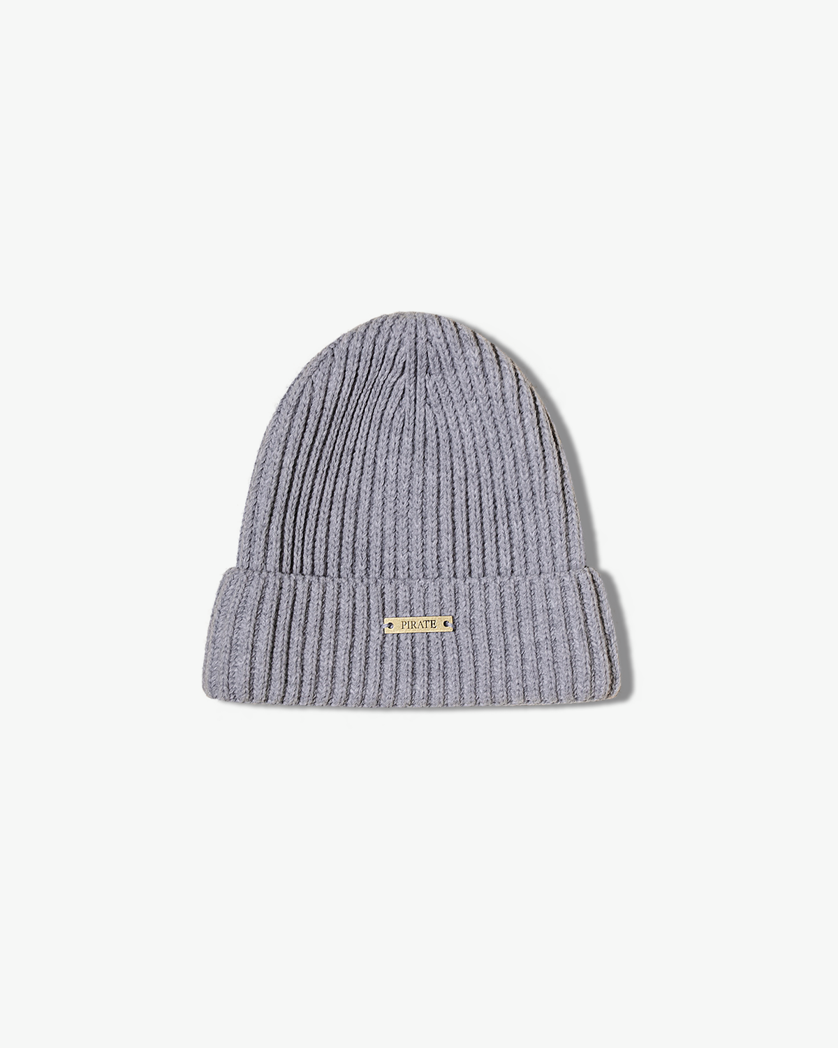 Pirate Ribbed Beanie (Grey)