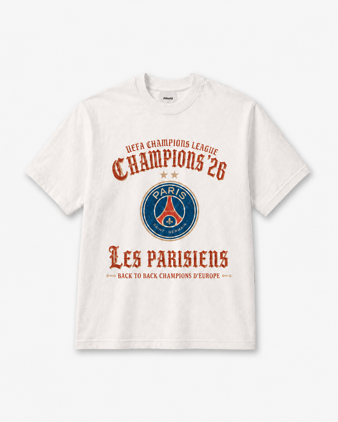 PSG "Back to Back" Champions Tee (Off White)