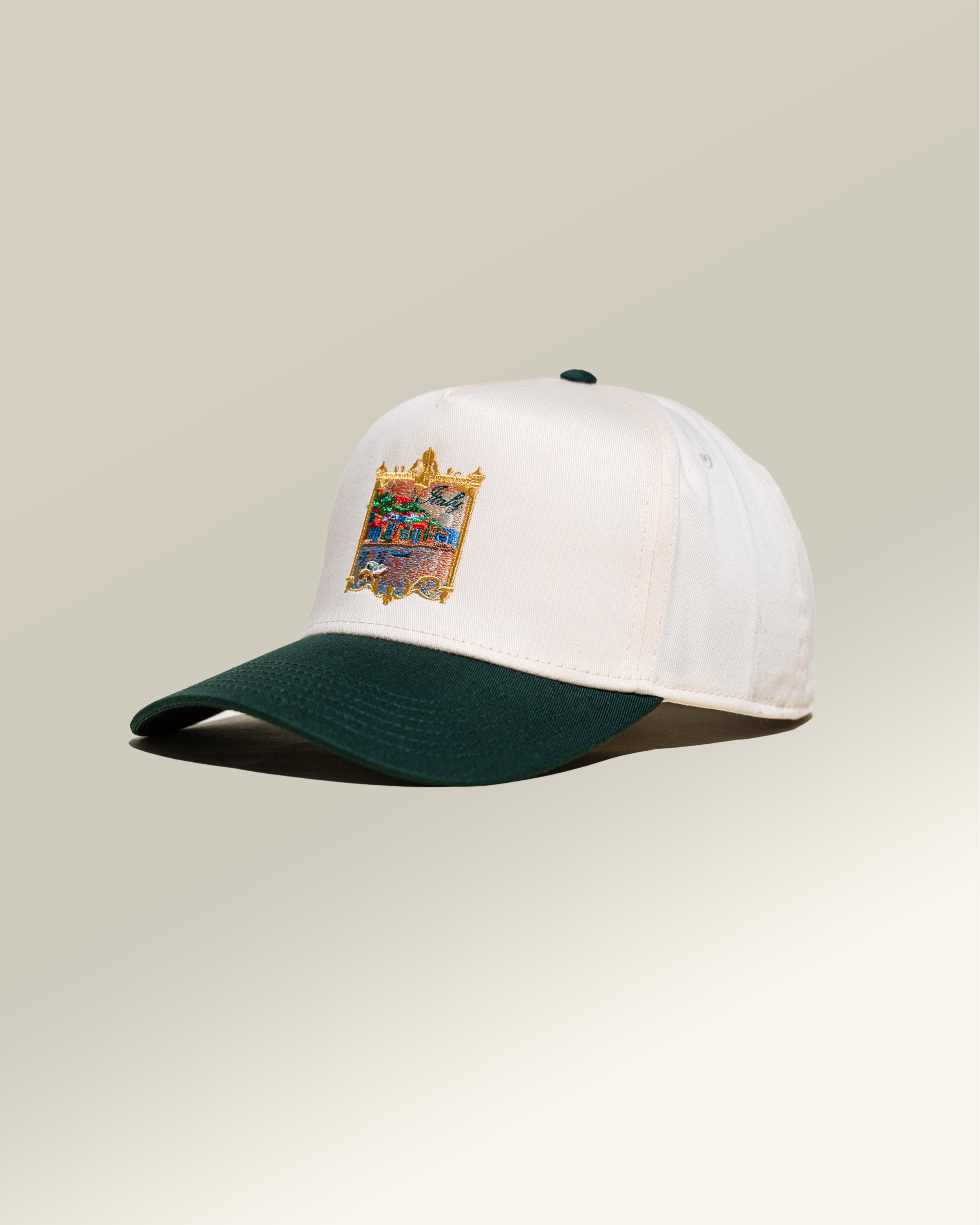 Pirate Italy Hat (Cream/Green)