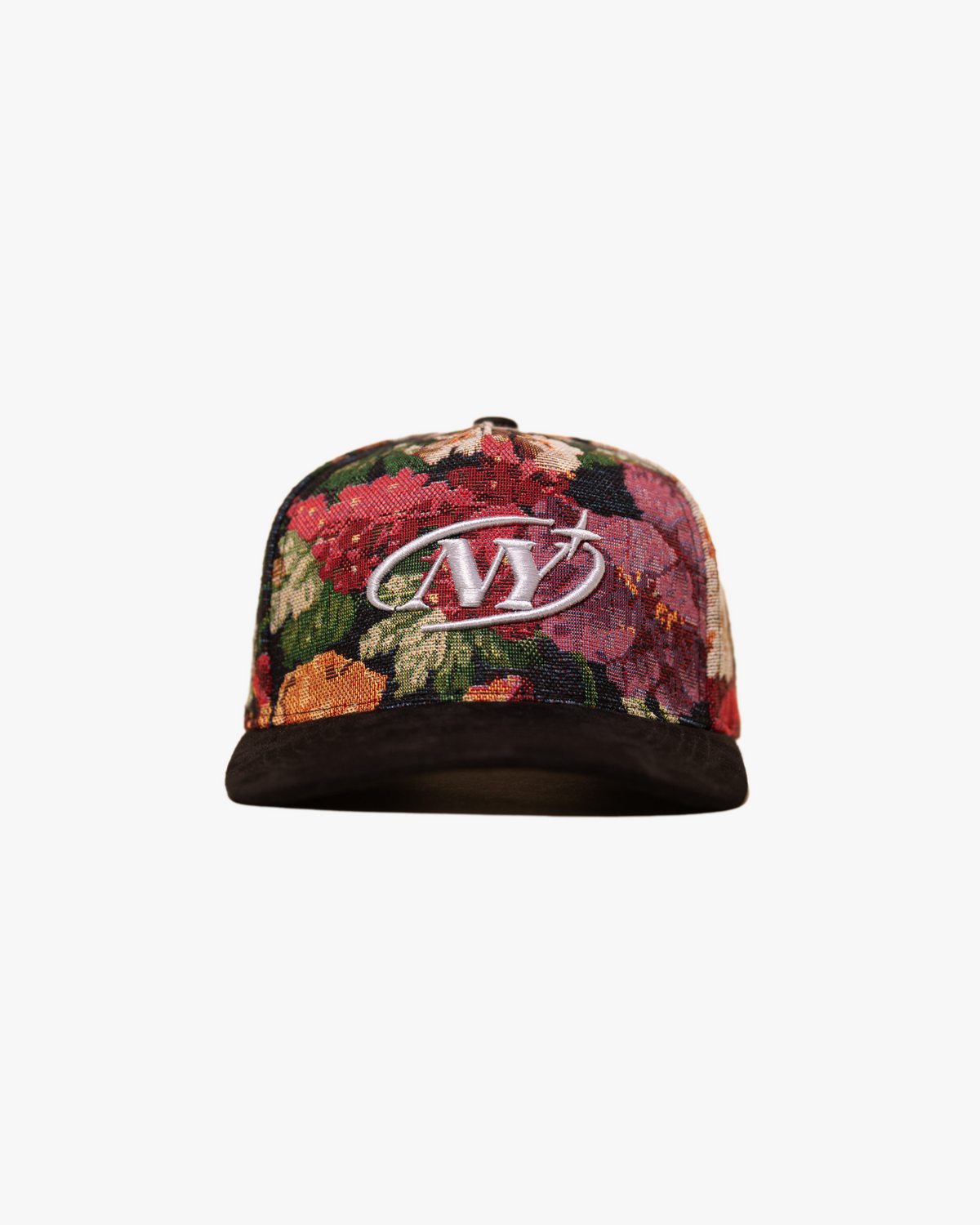 Pirate 'NY' Floral Jacquard Hat (Multi-Color, Black)