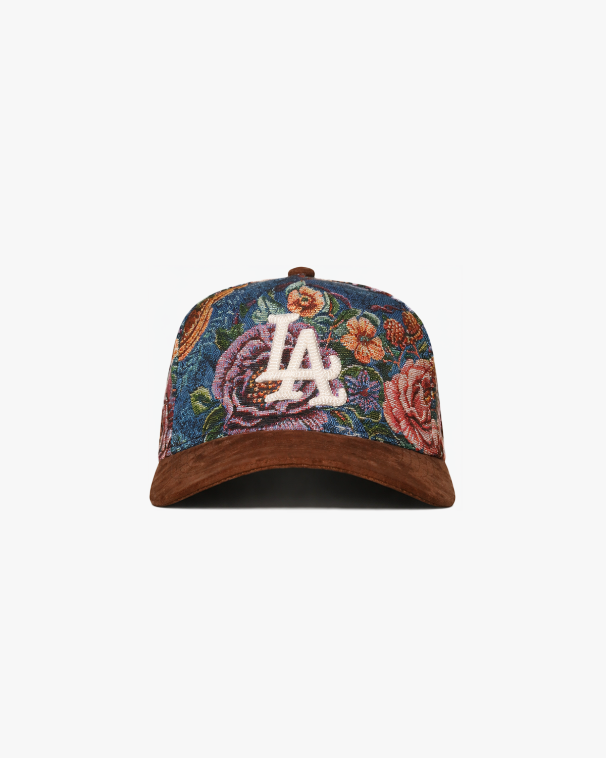 Pirate "LA" Chain Stitch Tapestry Hat (Multi-color, Brown)