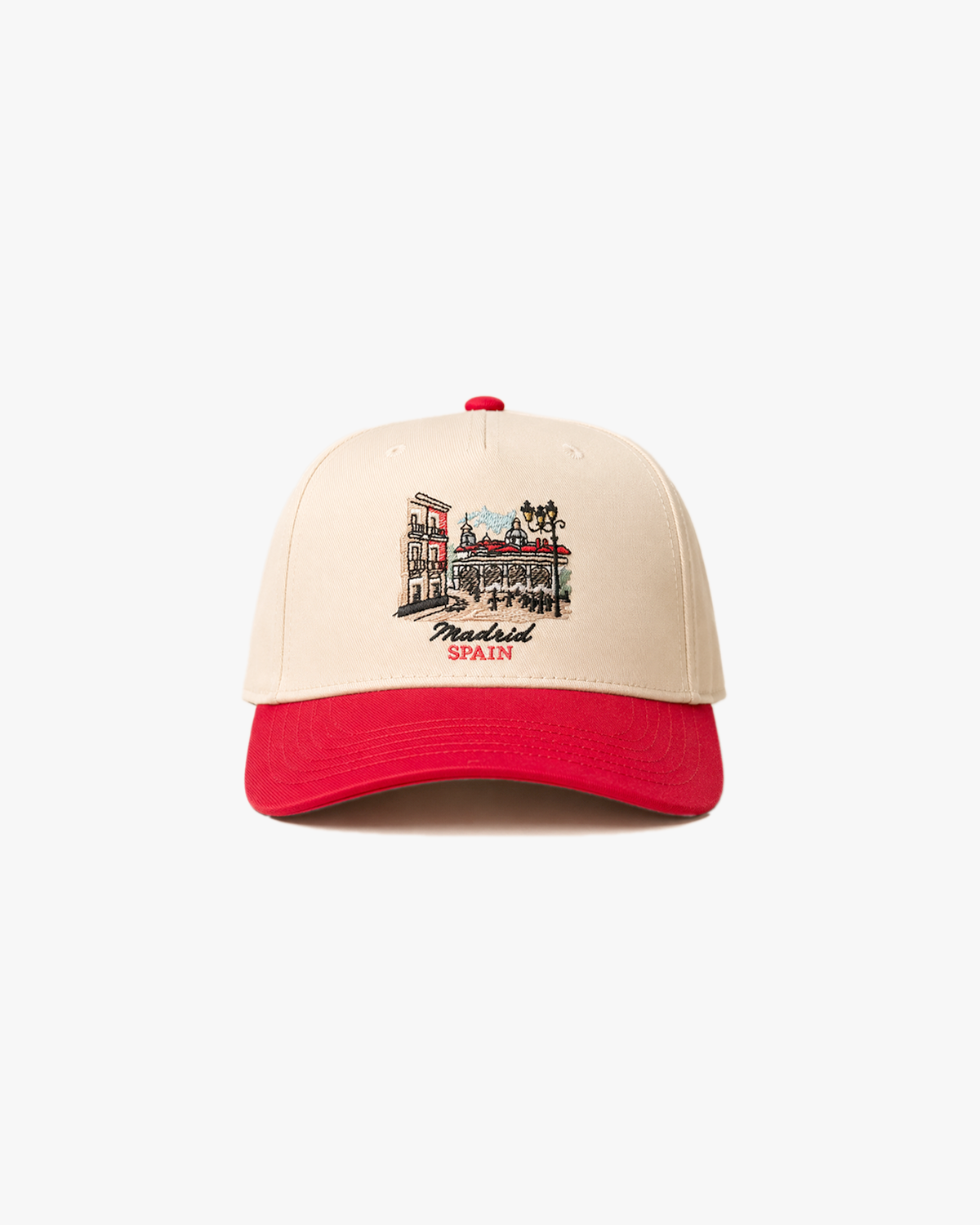 The Madrid Terrace Hat (Cream/Red)