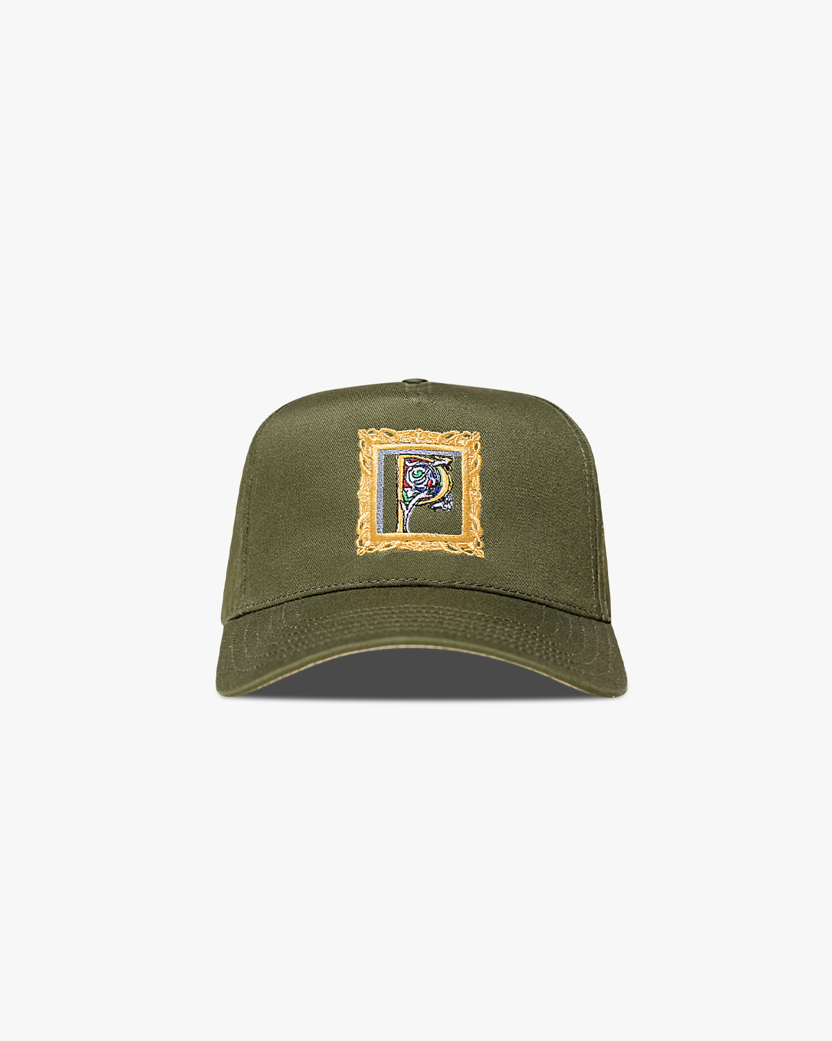 Pirate Framed P Hat (Olive)