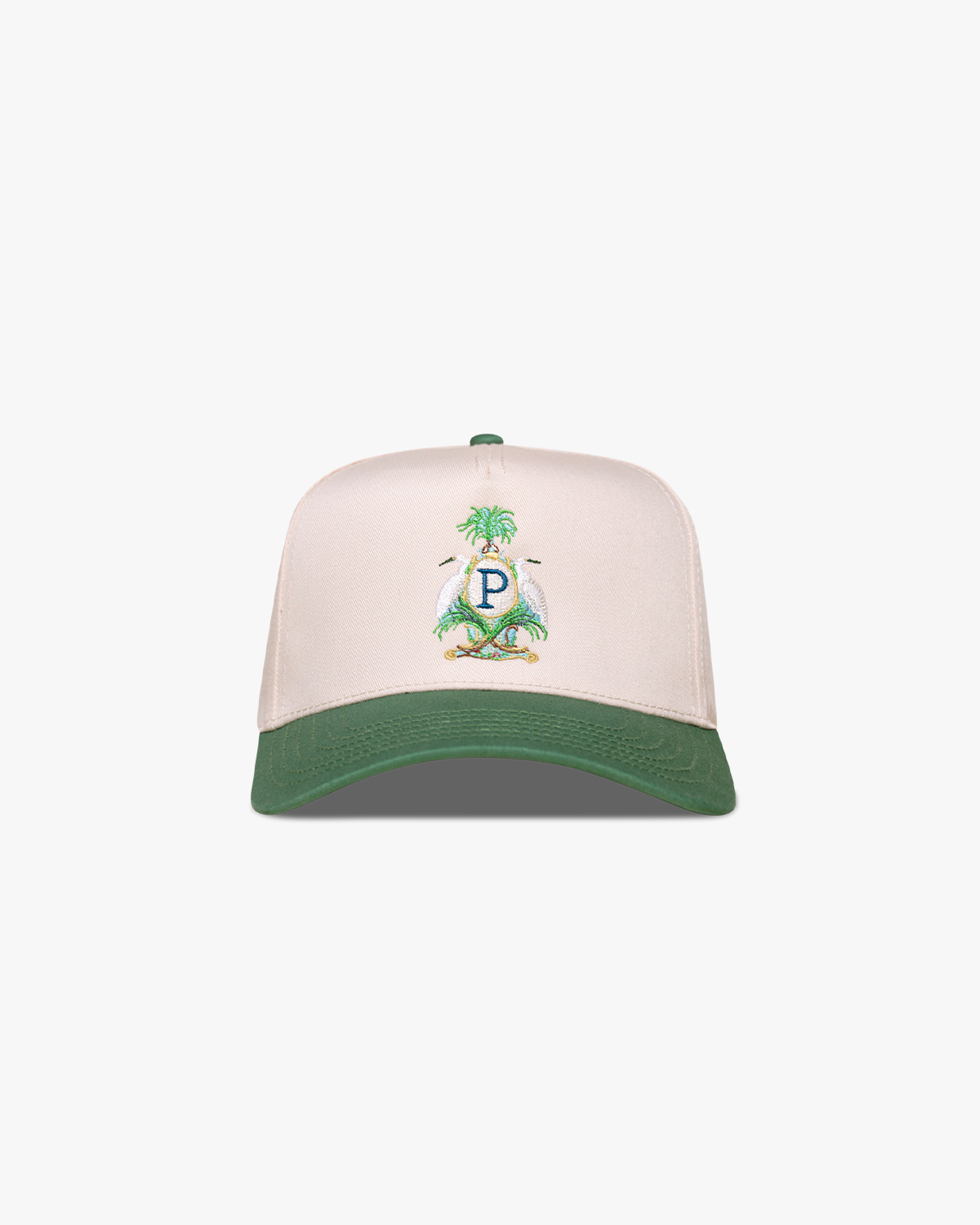 Pirate Heron Crest Hat (Cream/Sage)