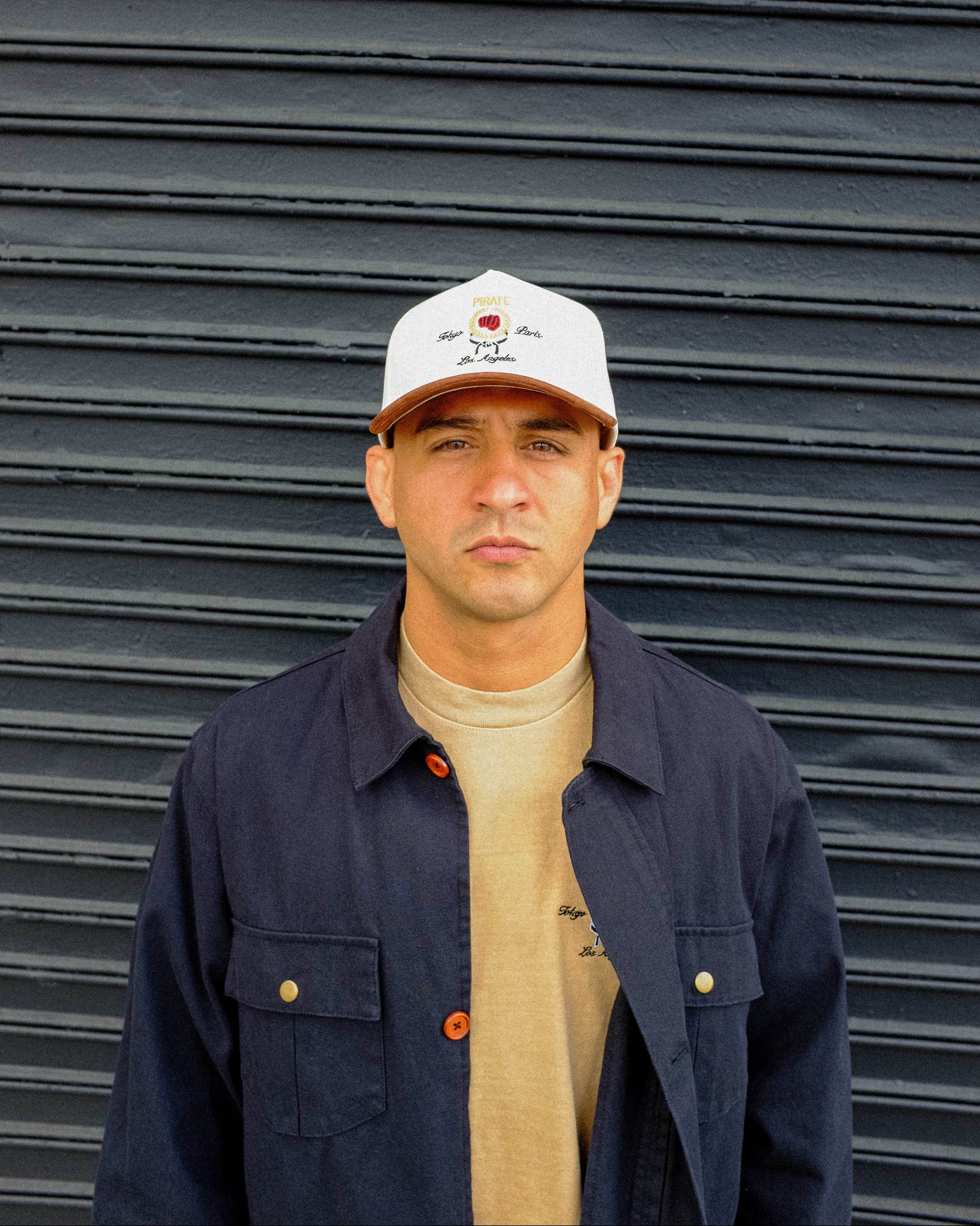 World Fighter Hat (Cream/Brown)