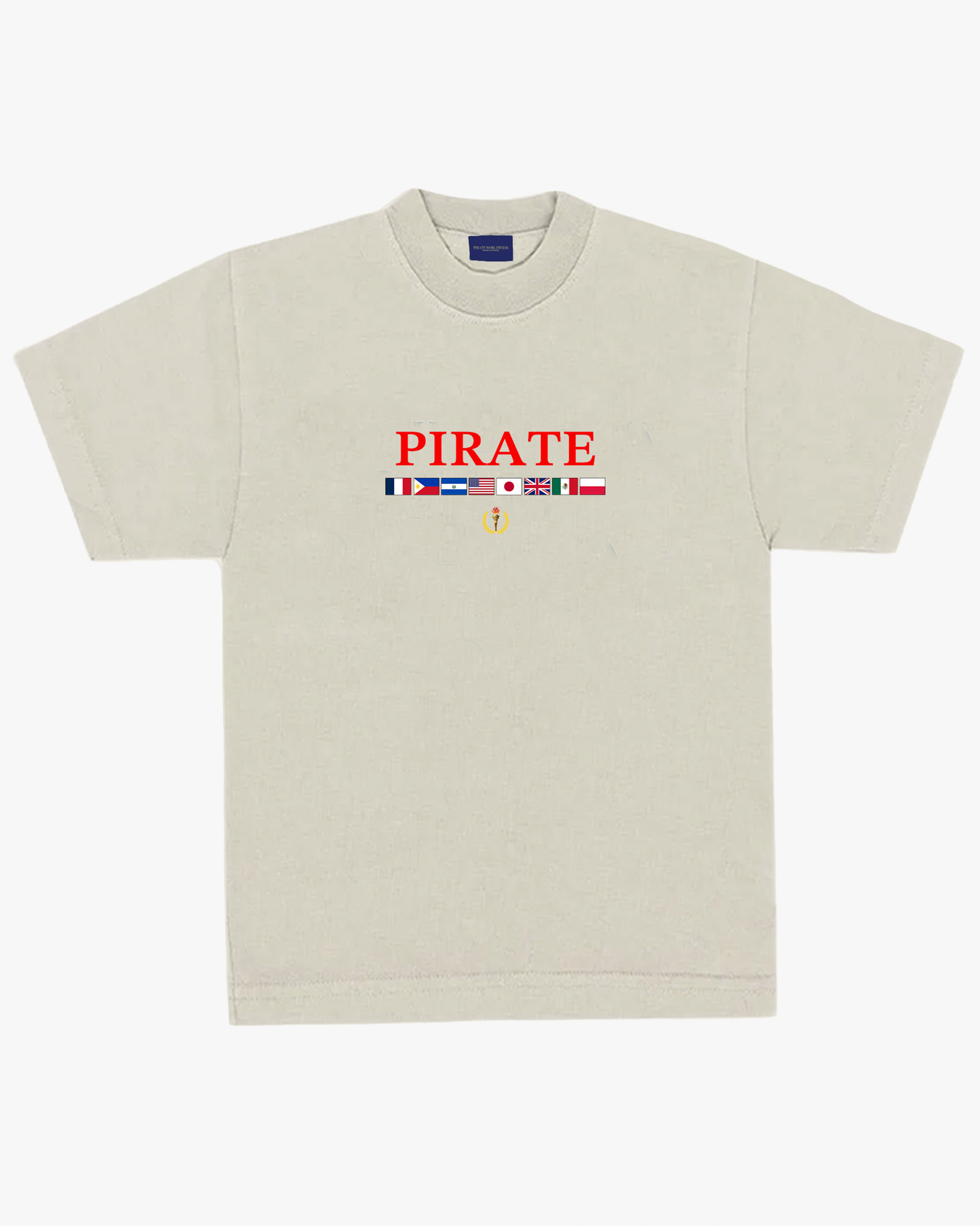 Pirate Worldwide Flags Tee (Cream)