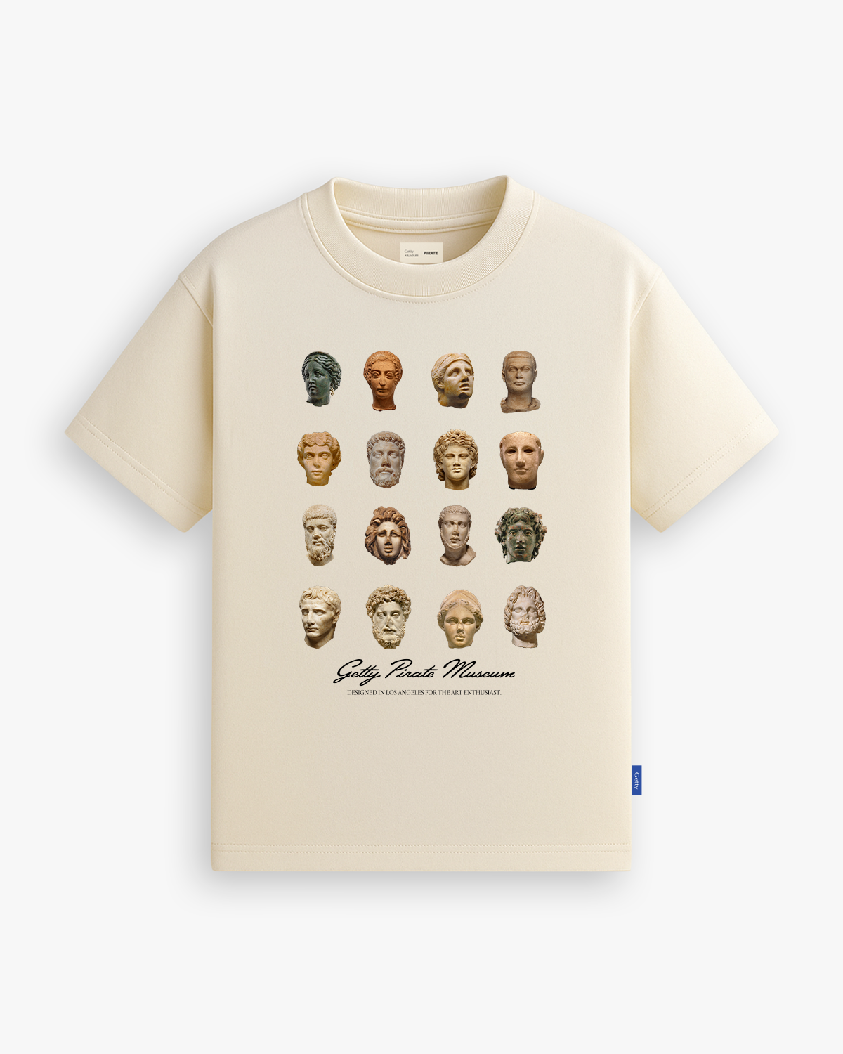 Getty x Pirate Sculpture Heads Tee (Cannoli Cream)