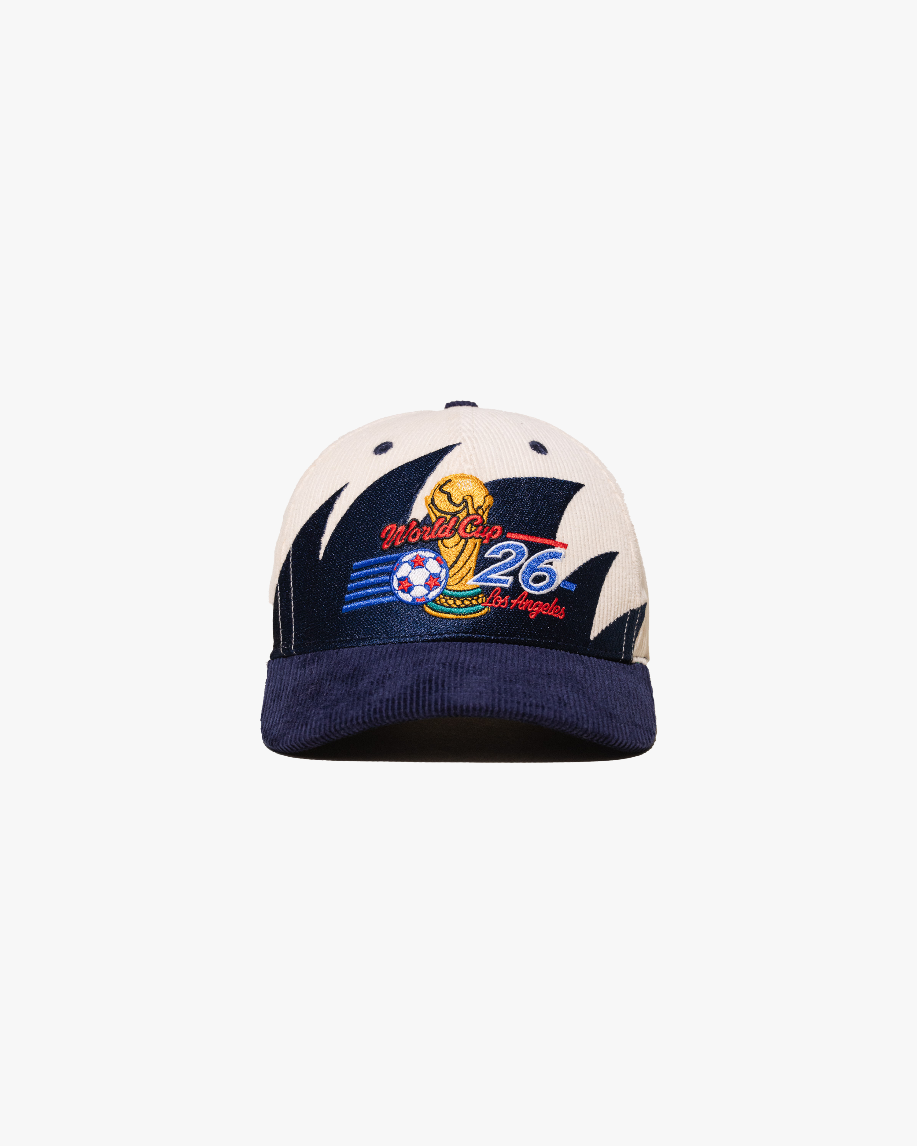 Beautiful Game Sharktooth Corduroy Hat (Cream/Navy)