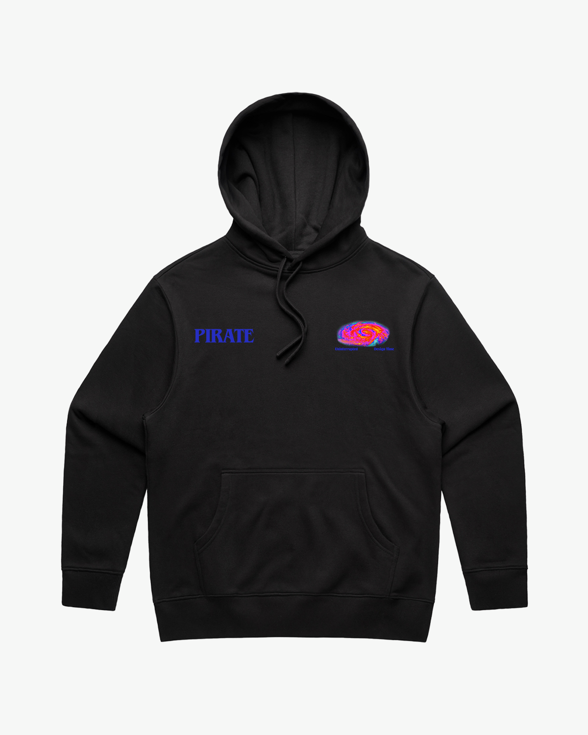 Pirate Uninterrupted Design Time Hoodie (Pirate Black)