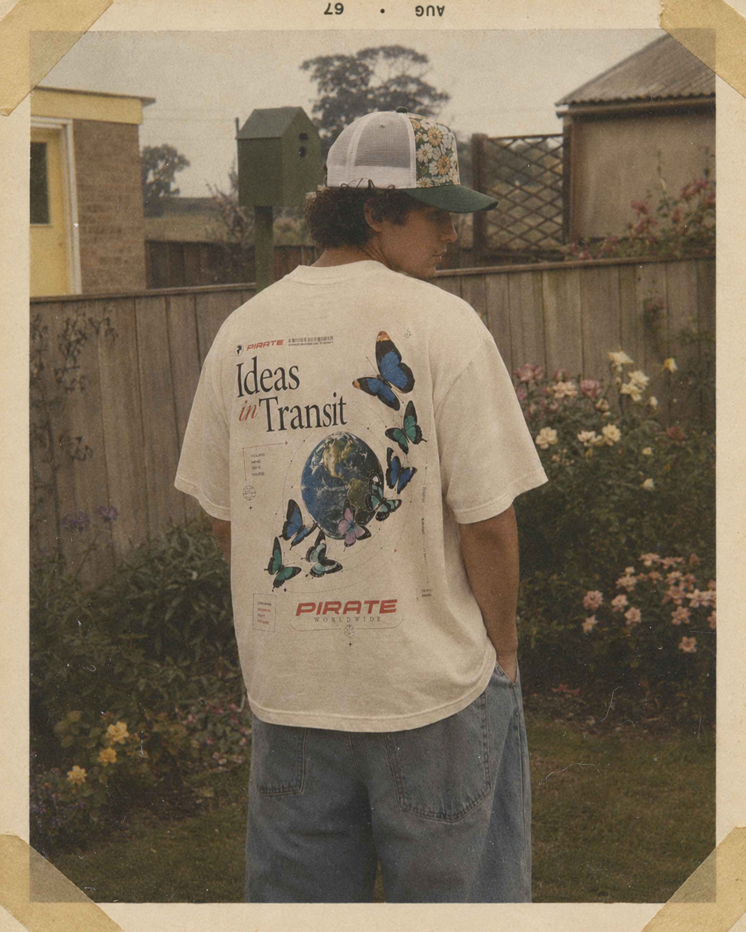 Pirate “Ideas in Transit” Graphic Tee (Off White)