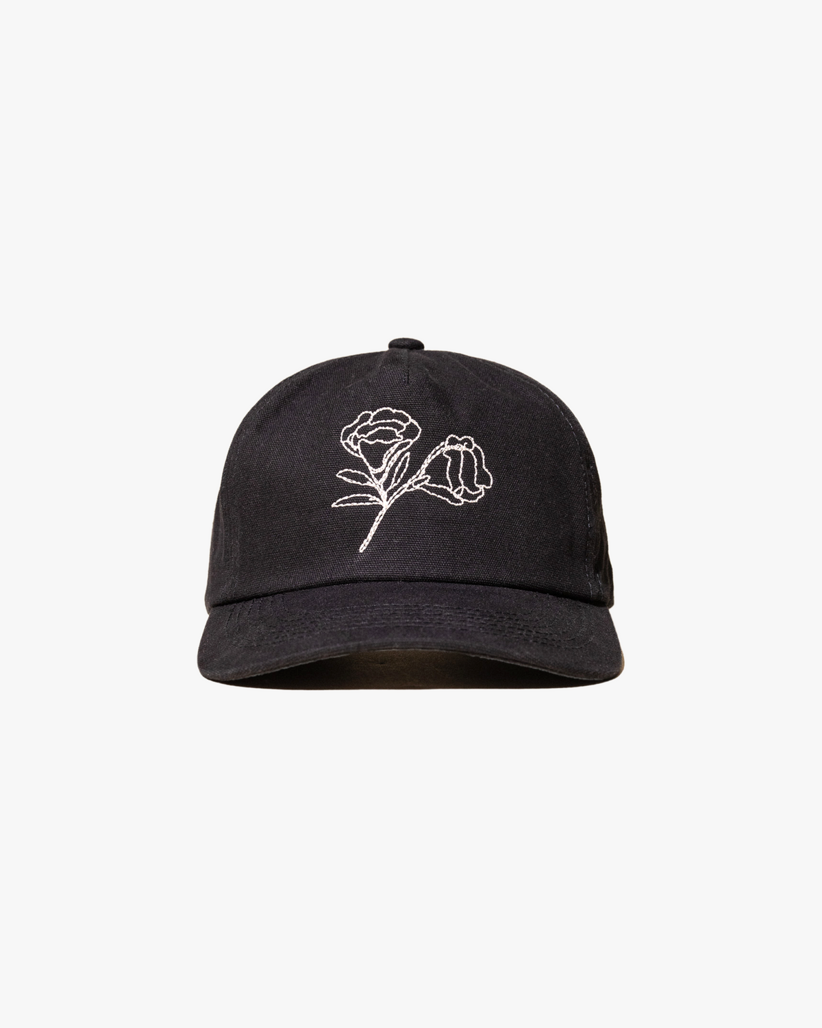 Pirate x Dylan Cervantes “Two Flowers, 2026” Vintage Stem Stitch Hat (Black)