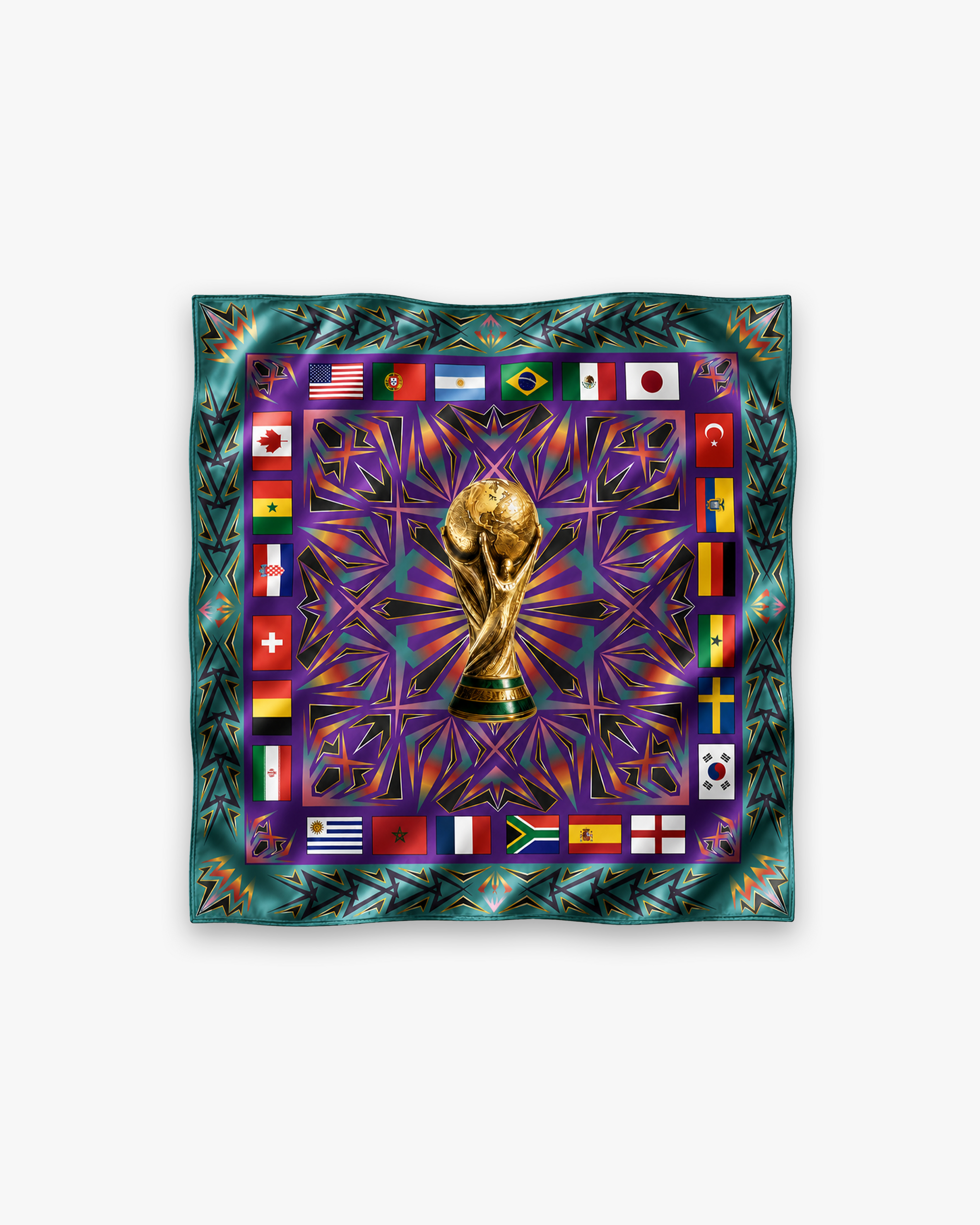 Worlds Game Silk Bandana