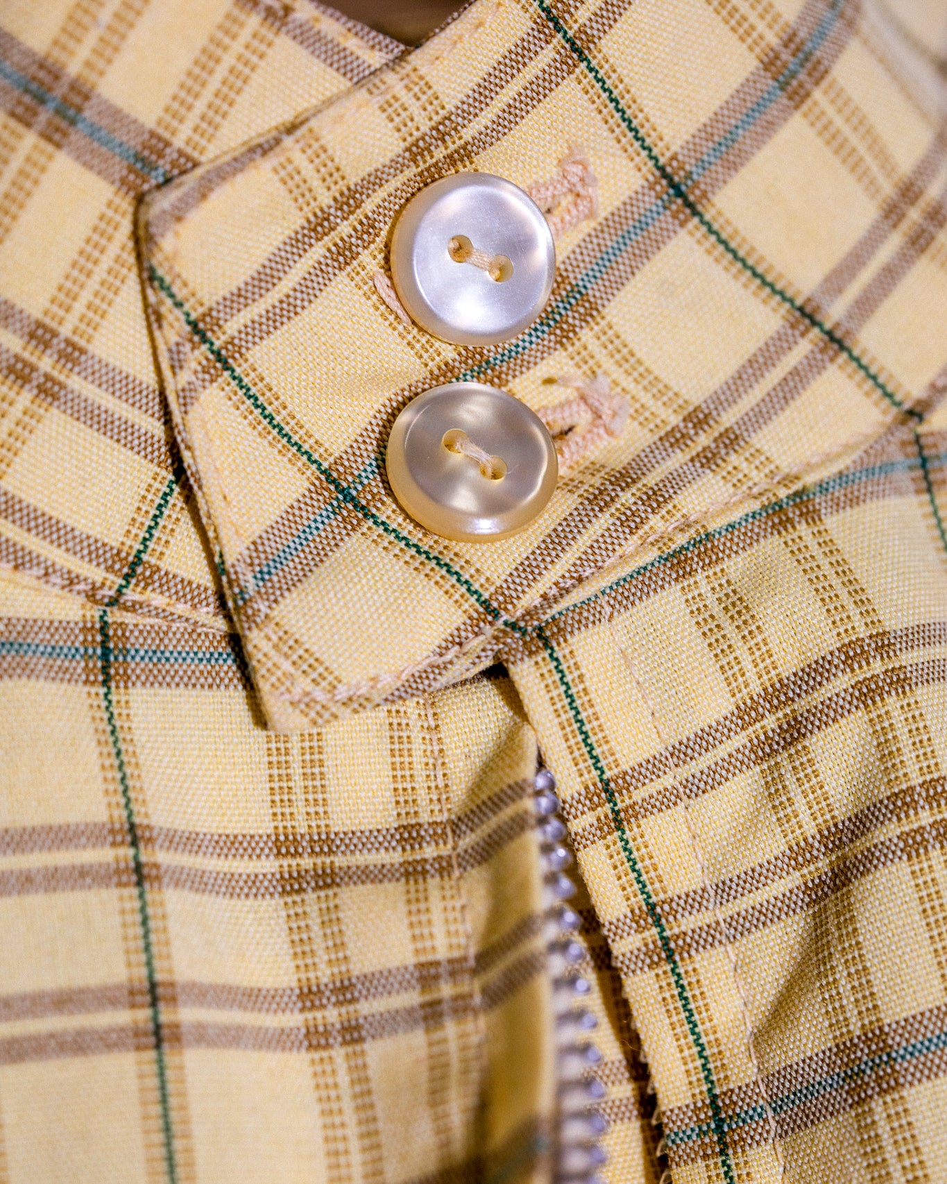 Pirate Plaid Full Zip Jacket (Canary Yellow)