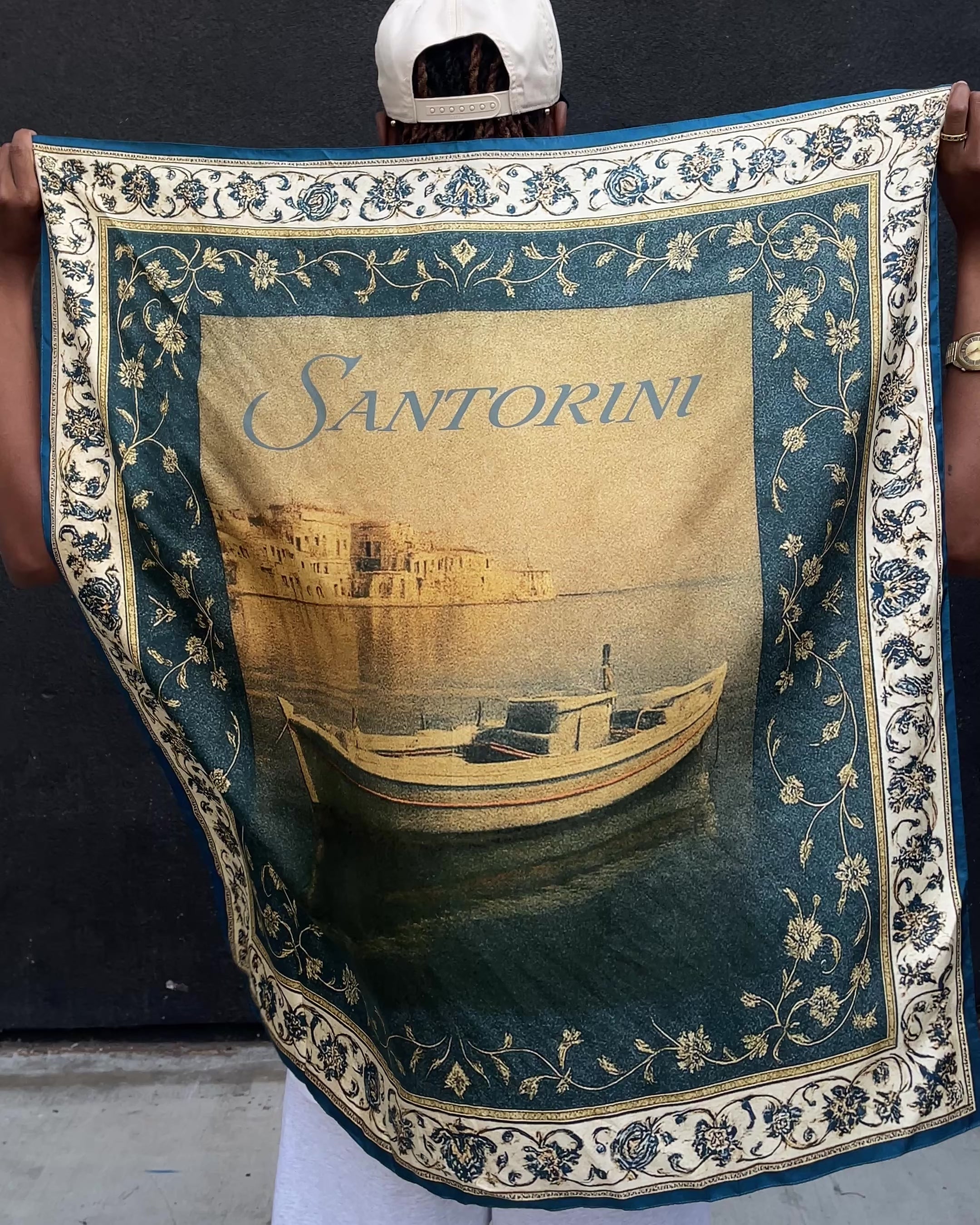 Pirate Santorini Silk Bandana (Oversized)
