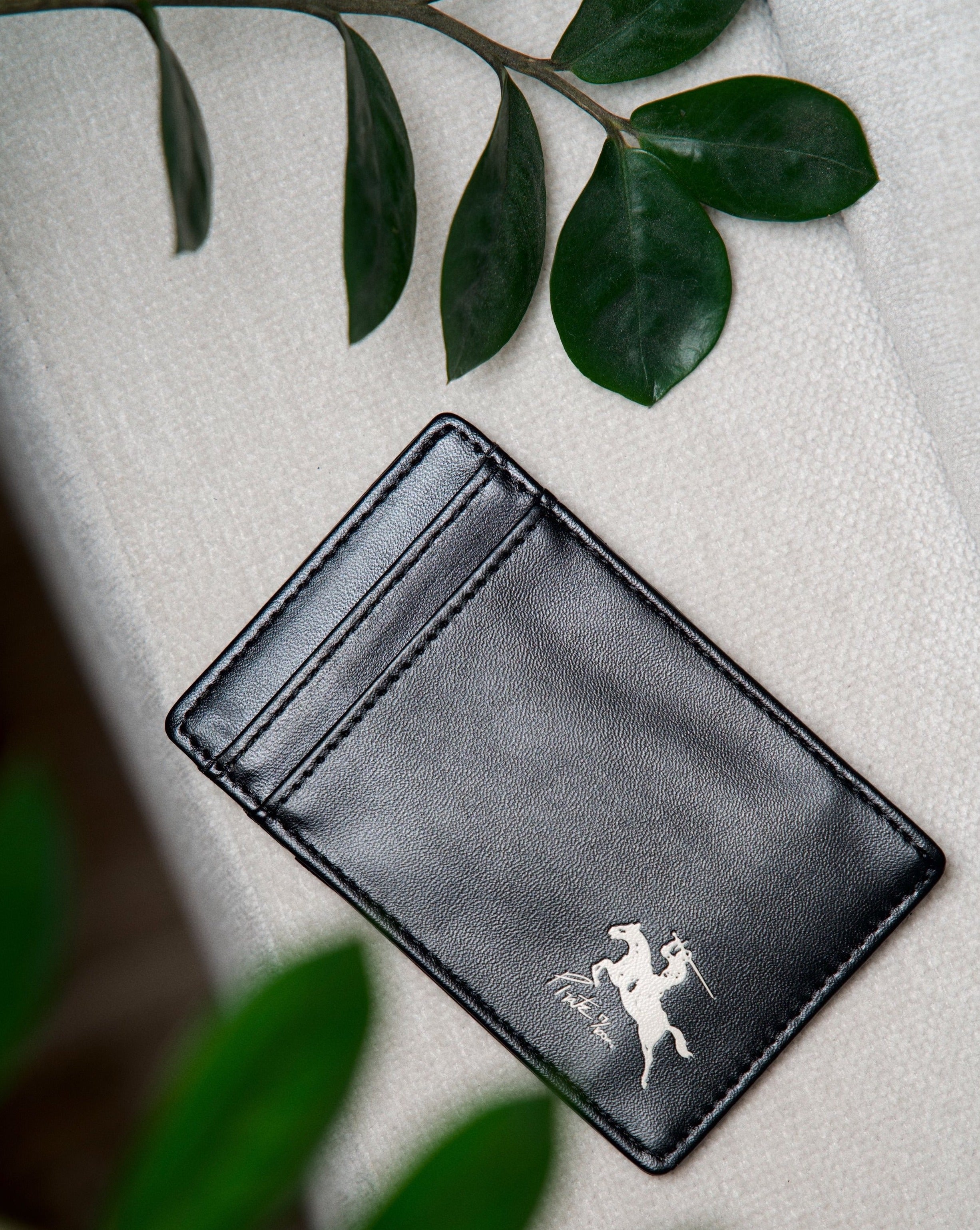 Pirate "By Any Means" Leather Card Holder