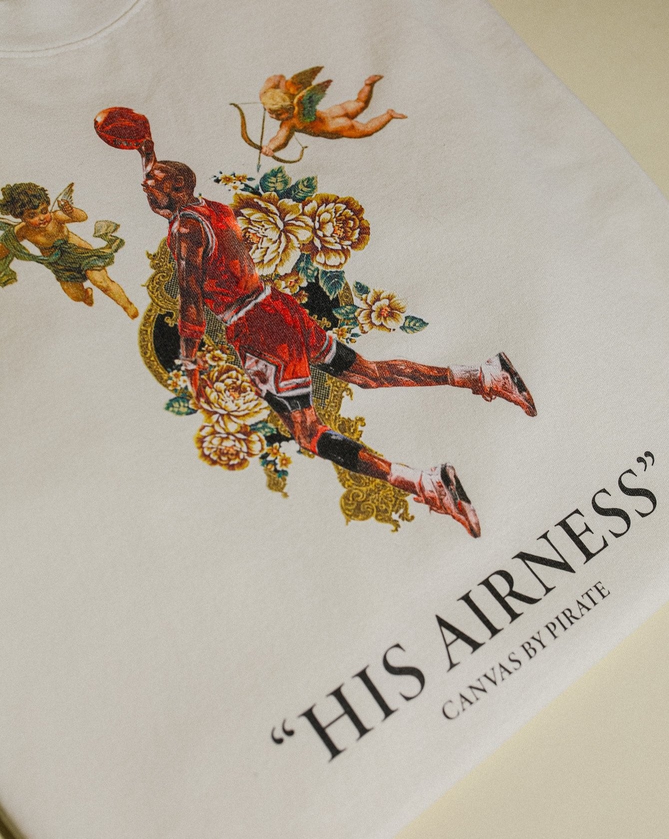 Pirate "His Airness" Angel Tee (Vintage White)