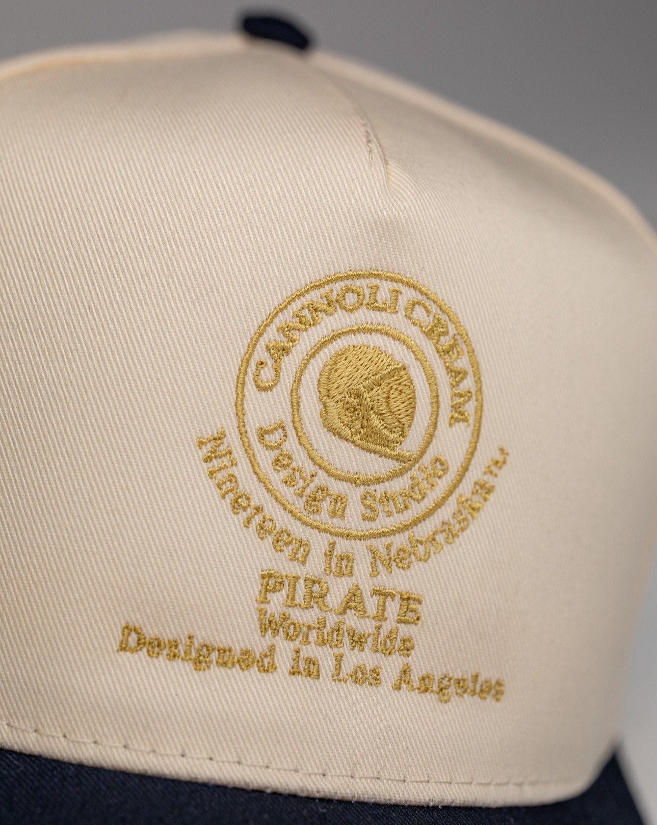 Pirate Cannoli Cream Design Studio Hat (Cream/Navy)