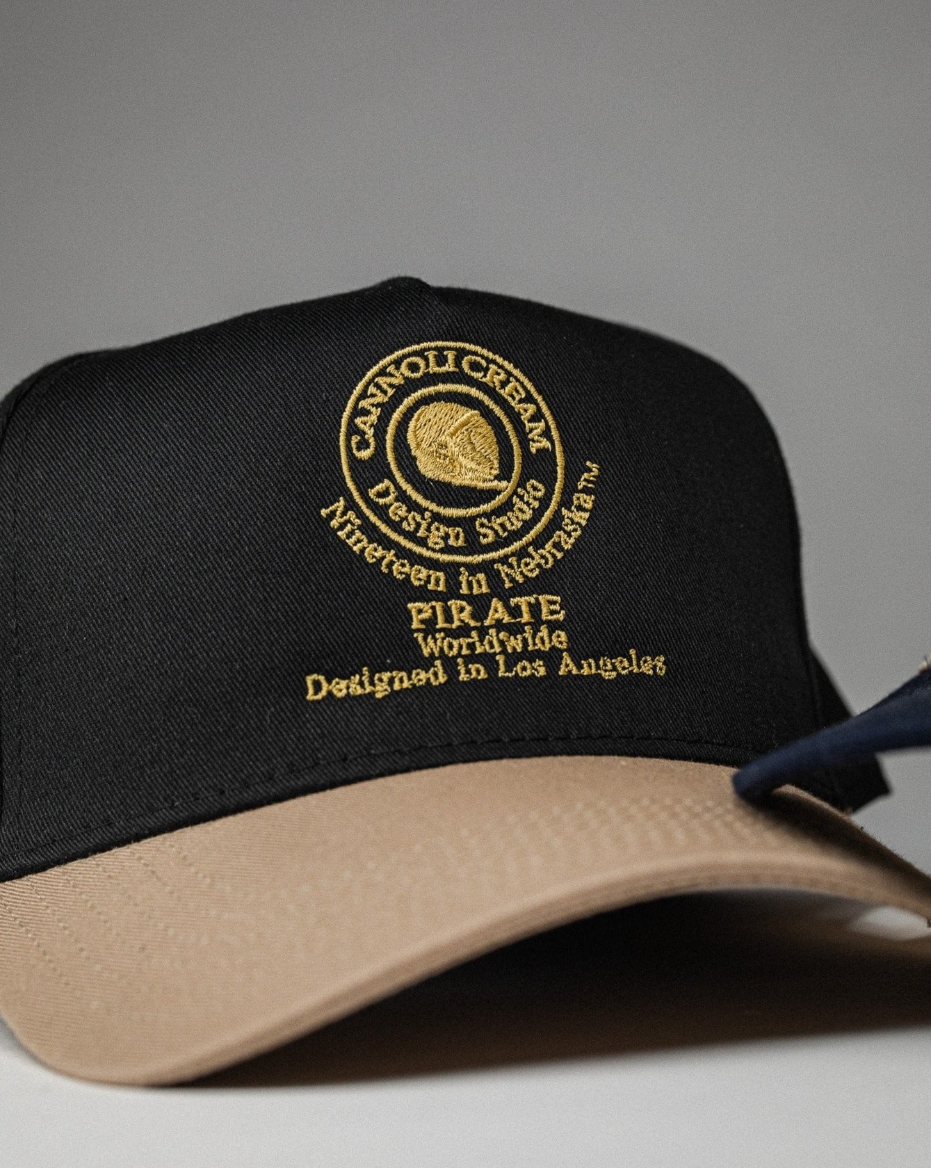 Pirate Cannoli Cream Design Studio Hat (Black/Khaki)