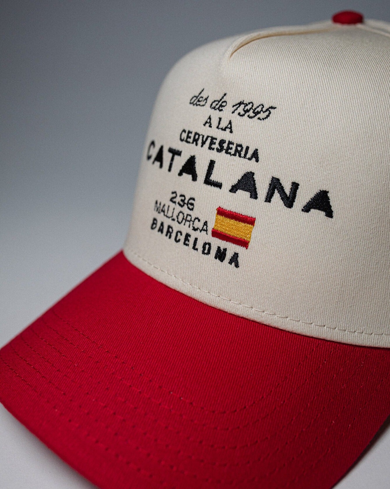 Pirate Barcelona Hat (Cream/Red)