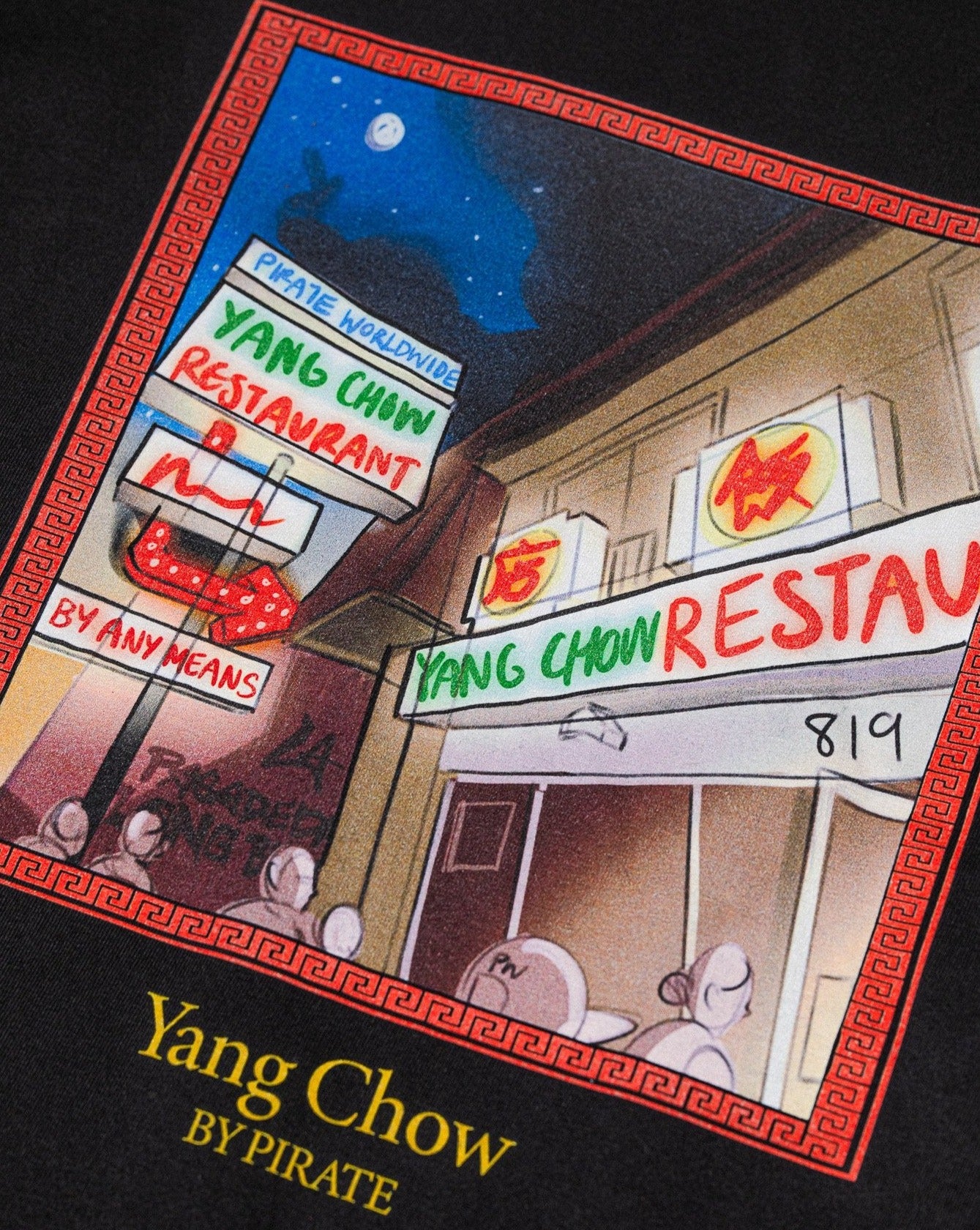 Yang Chow by Pirate Sketch Tee (Black)