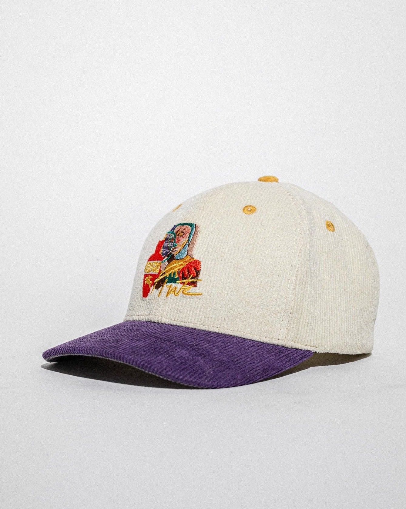 Pirate Magnifying Glass Corduroy Hat (Cream/Purple)