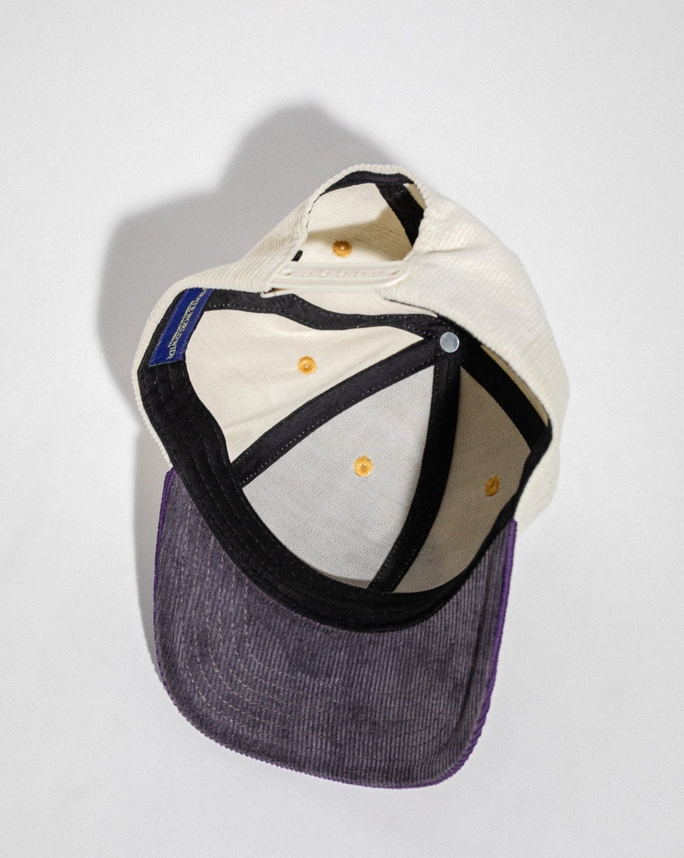 Pirate Magnifying Glass Corduroy Hat (Cream/Purple)