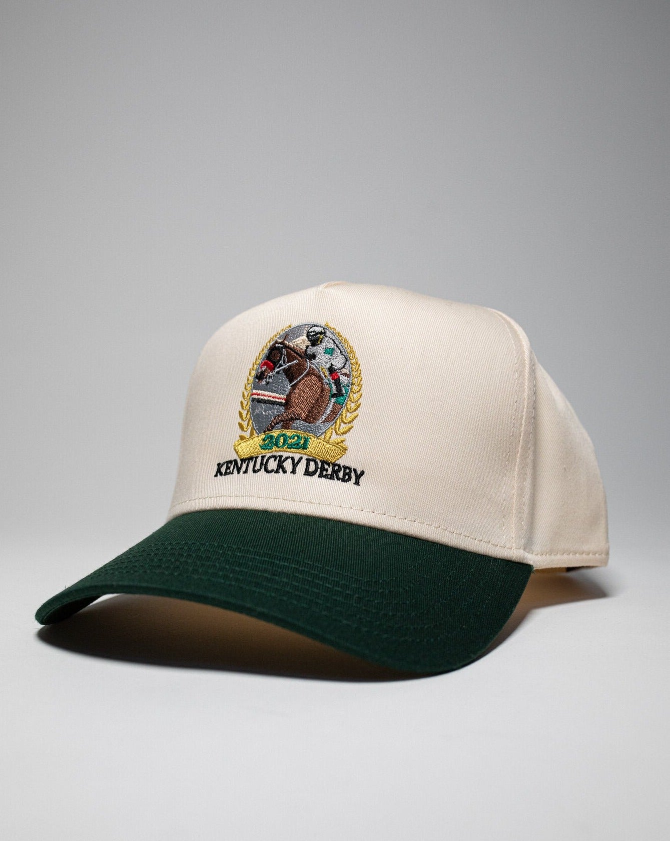 Pirate Kentucky Derby Churchill Downs Hat (Cream/Green)