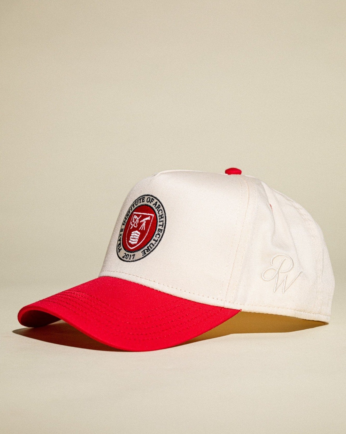 Pirate Architect Hat (Cream/Red)