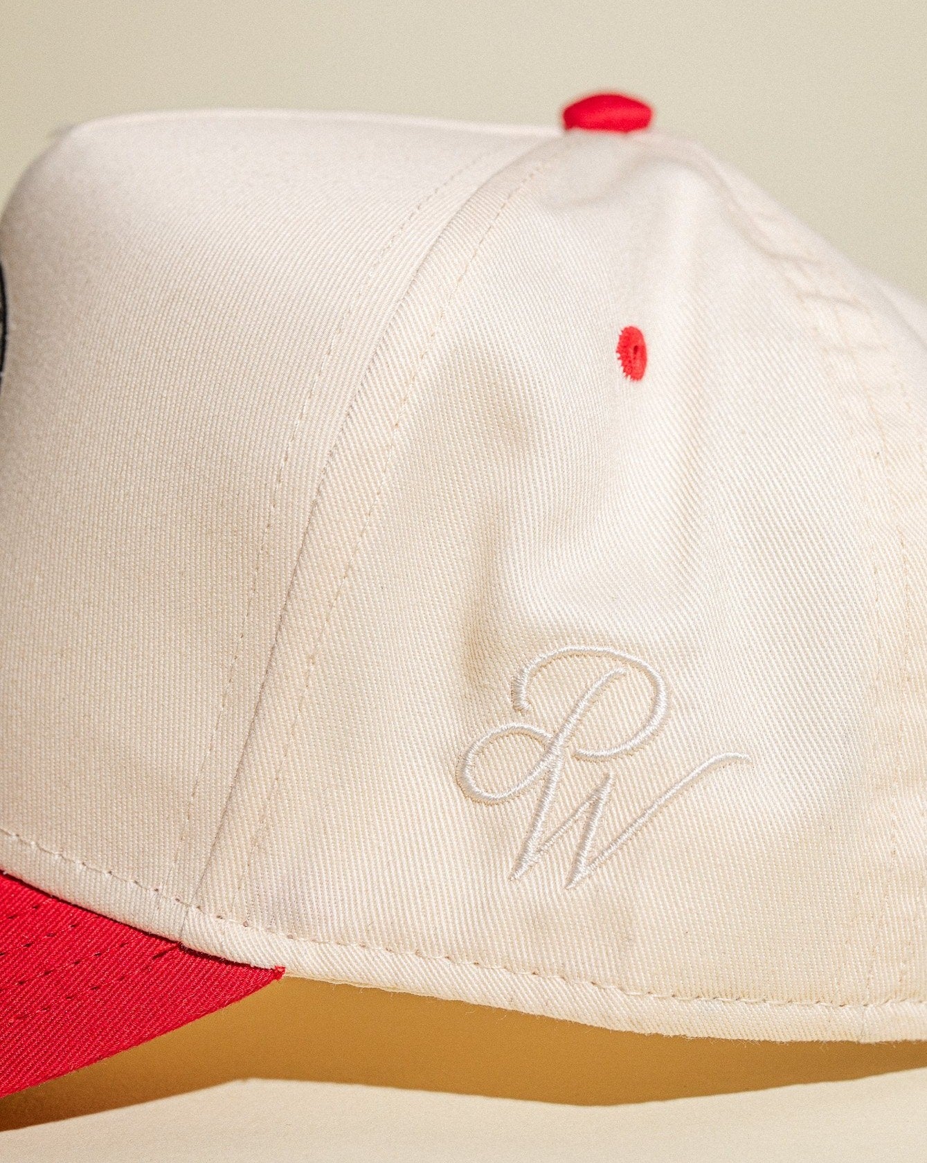 Pirate Architect Hat (Cream/Red)