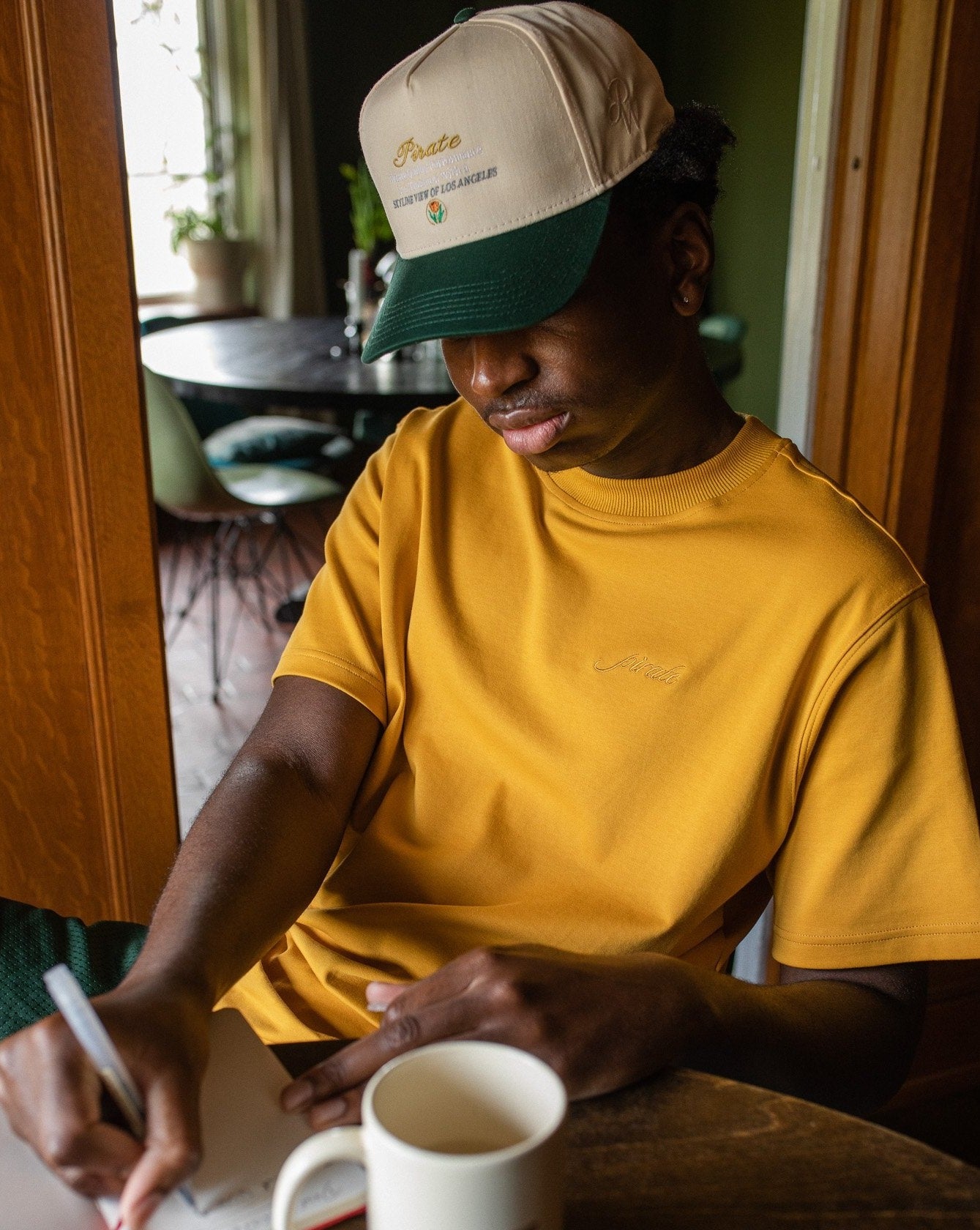 Pirate Skyline View Hat (Cream/Green)