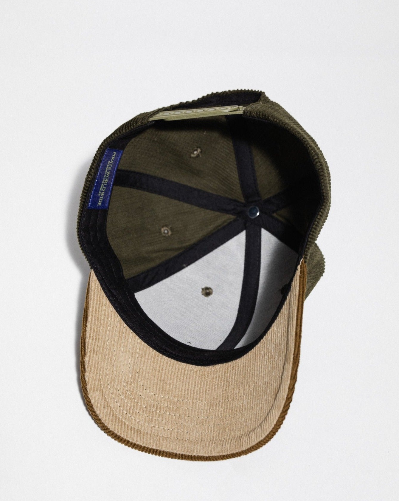 Pirate By Any Means Corduroy Hat (Olive/Brown)
