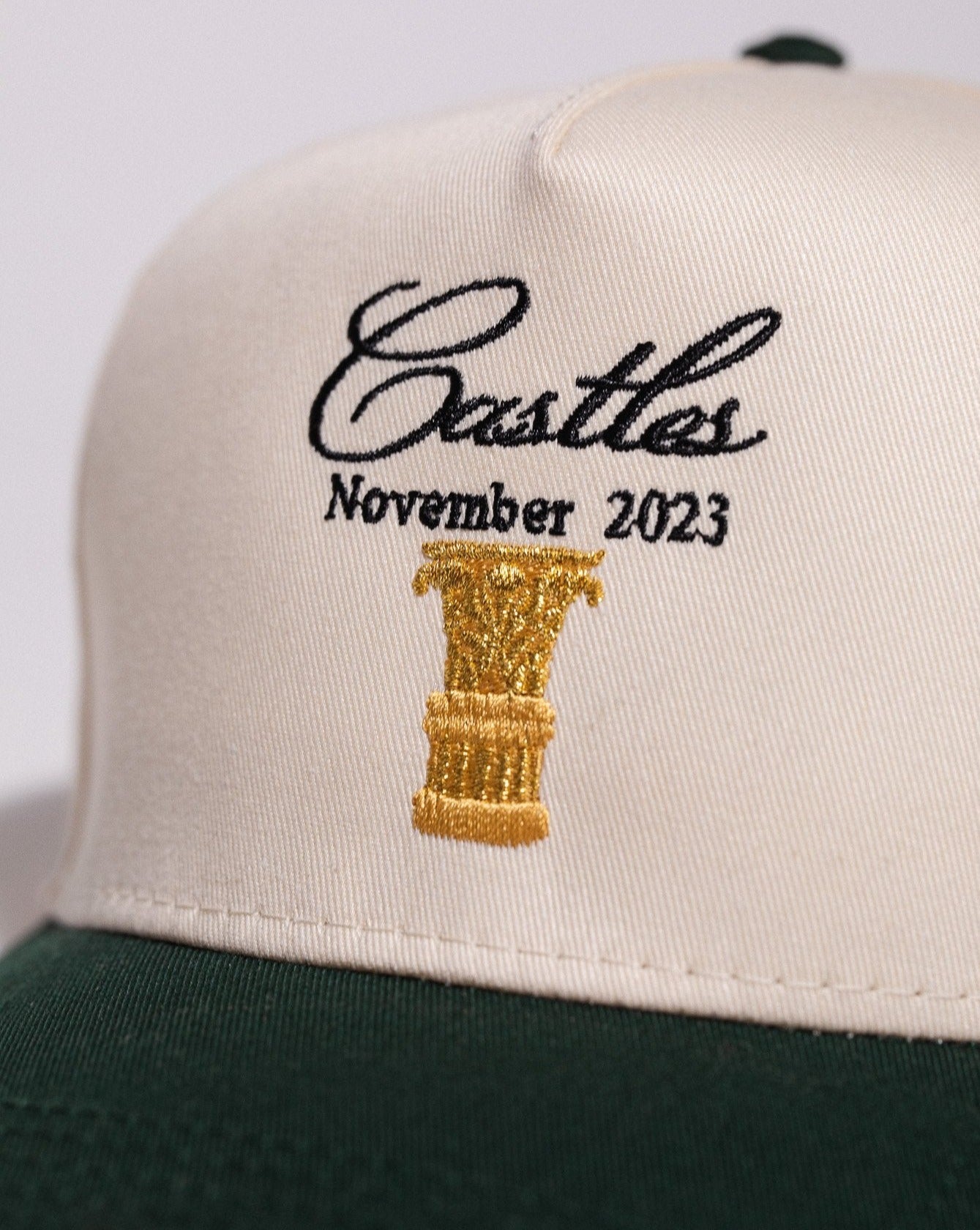 Pirate Castles Hat (Cream/Emerald Green)