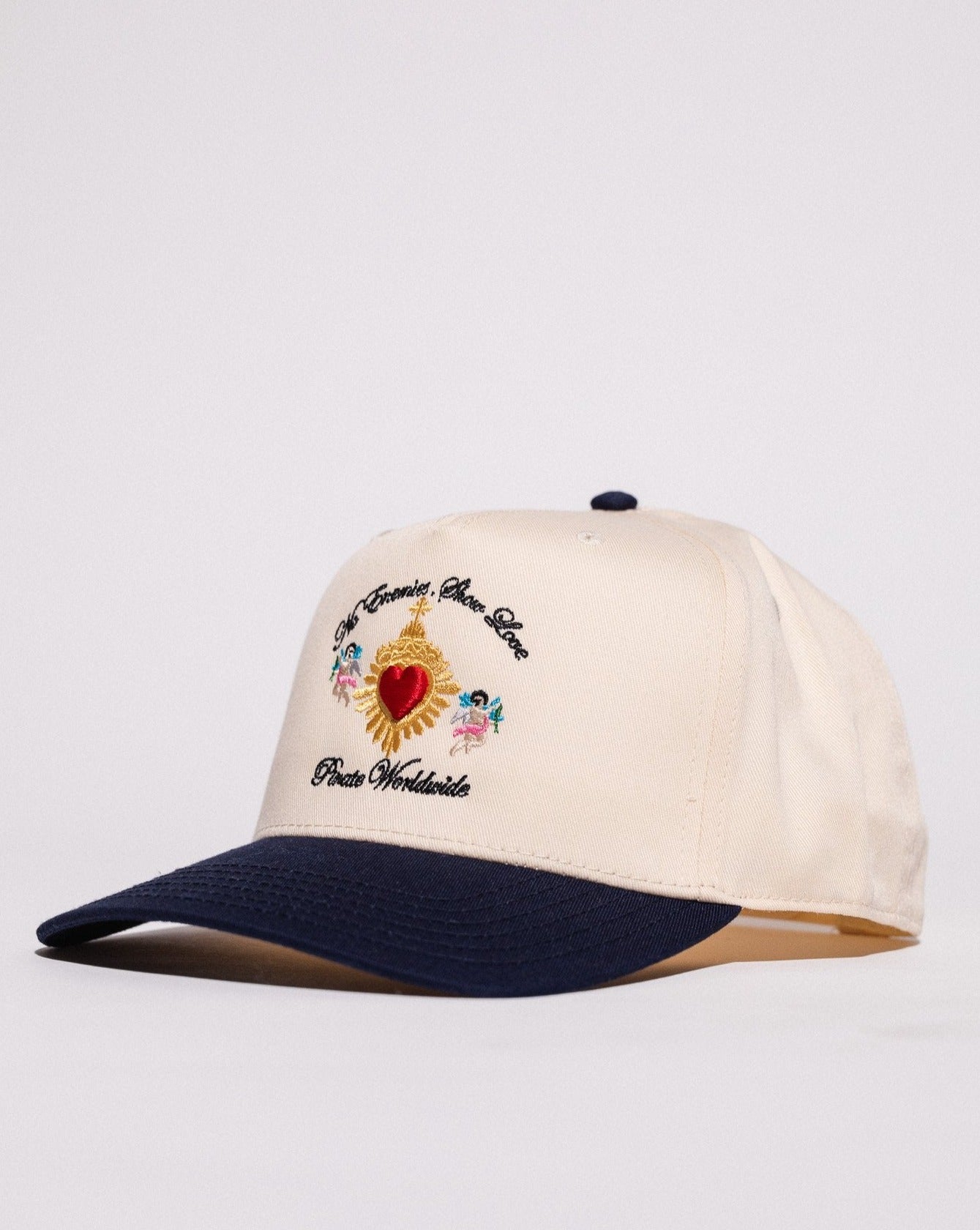 Pirate No Enemies, Show Love Hat (Cream/Navy)