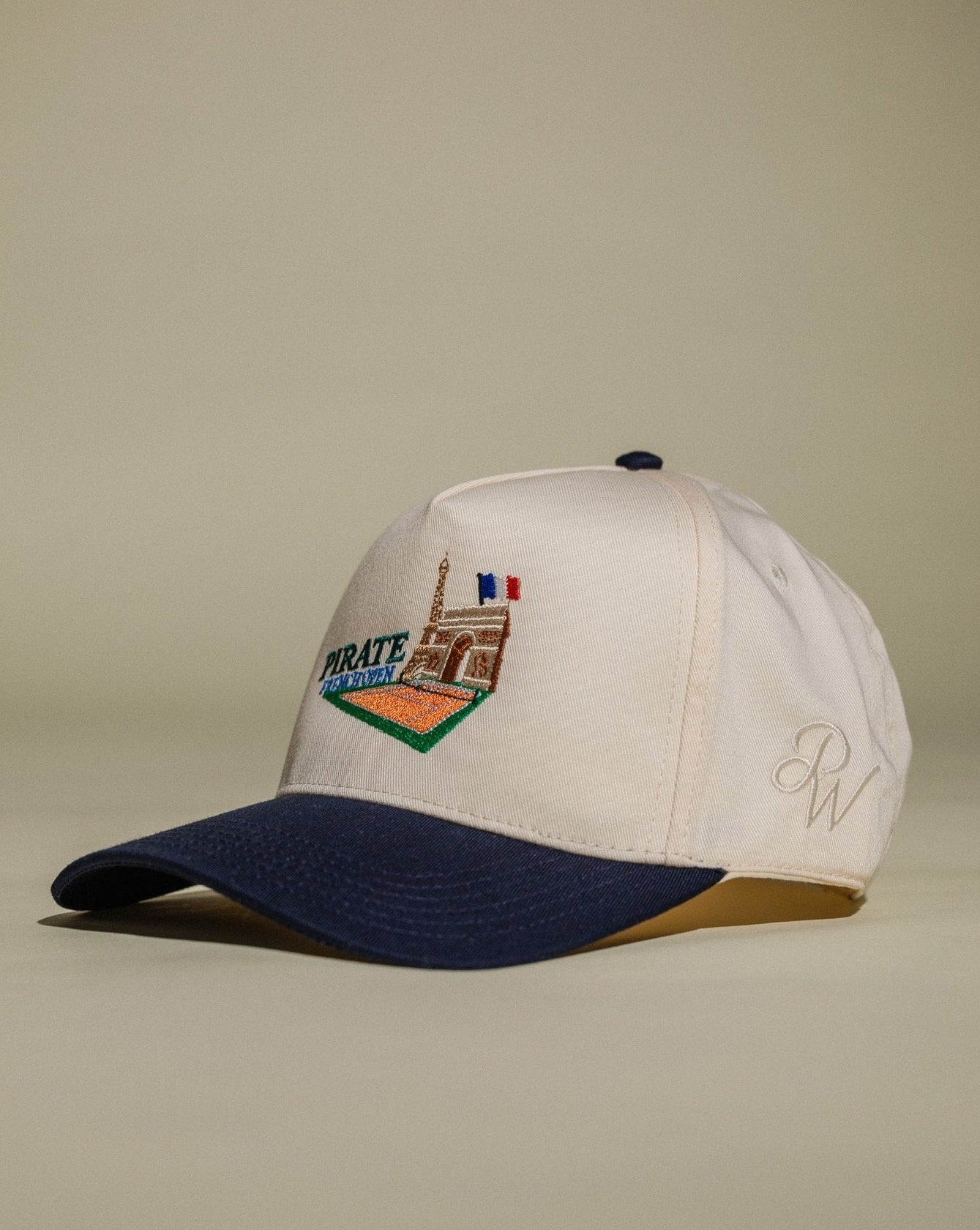 Pirate Tennis French Open Hat (Cream/Navy)