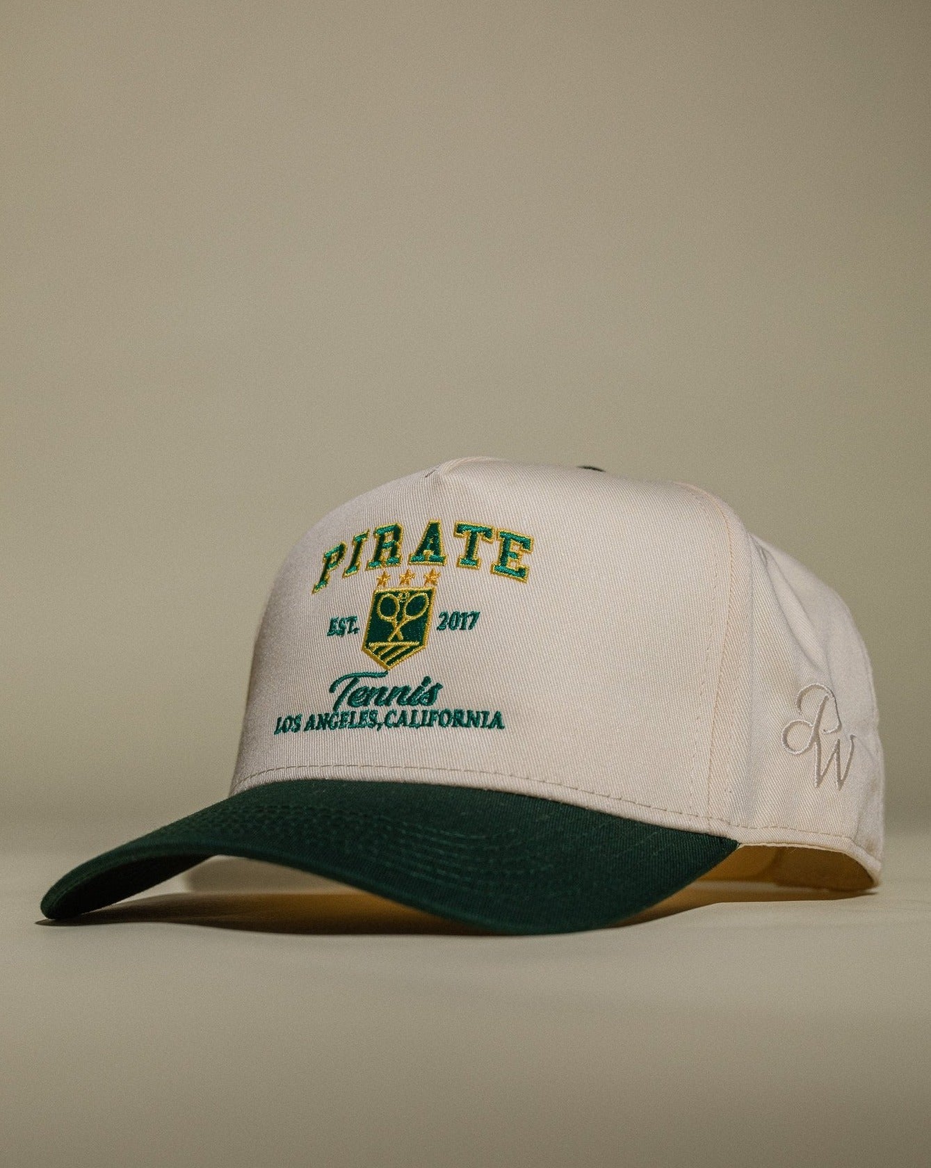 Pirate Tennis Hat (Cream/Green)