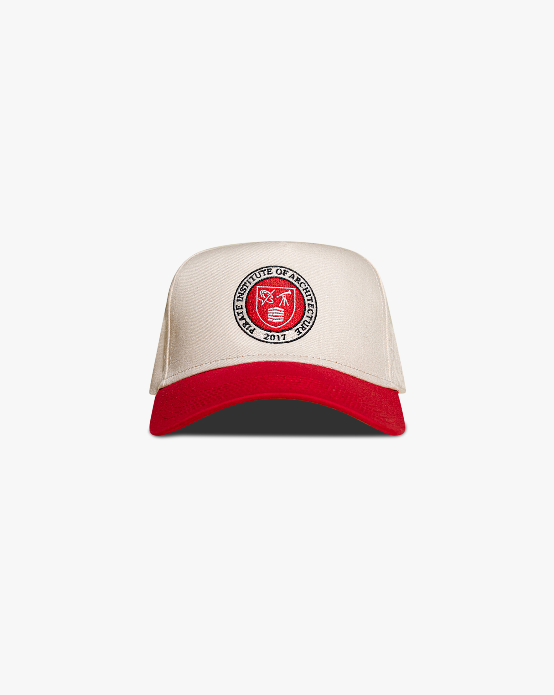 Pirate Architect Hat (Cream/Red)