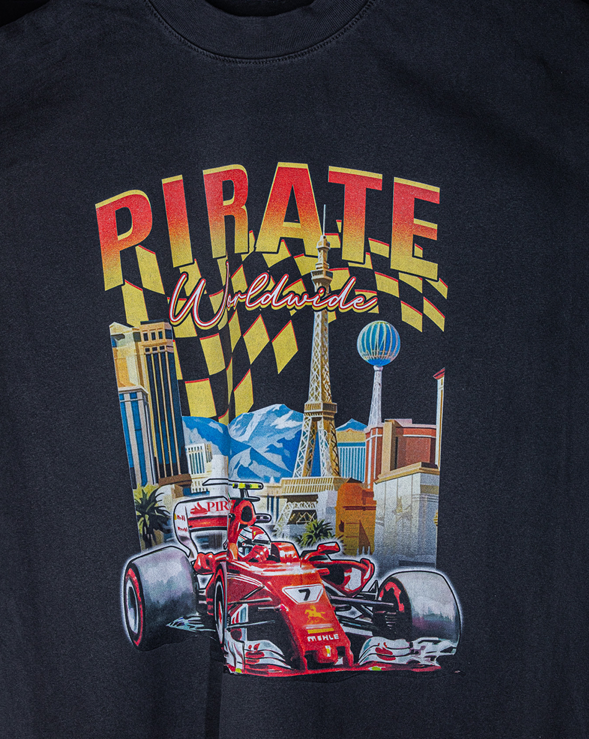 Pirate Racing Las Vegas Tee (Vintage Black)