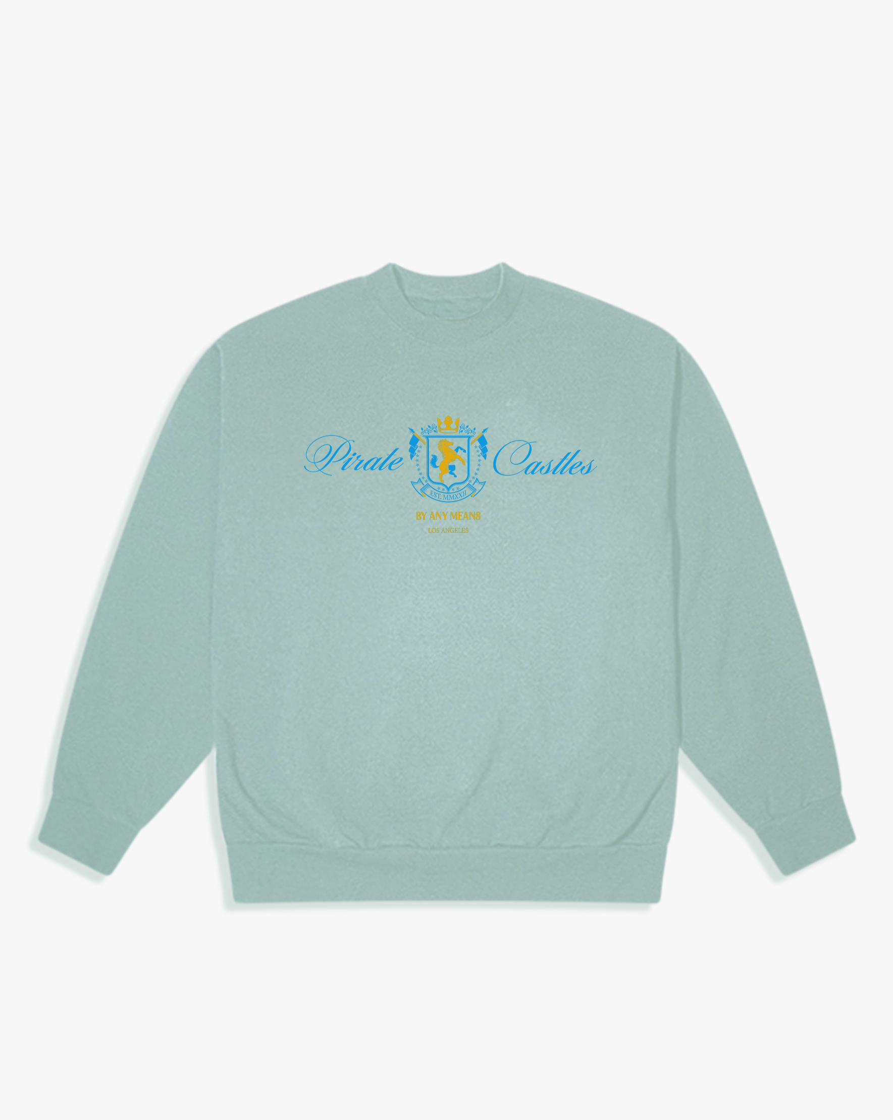 Pirate Castles Emblem Crewneck Sweatshirt (Sage)