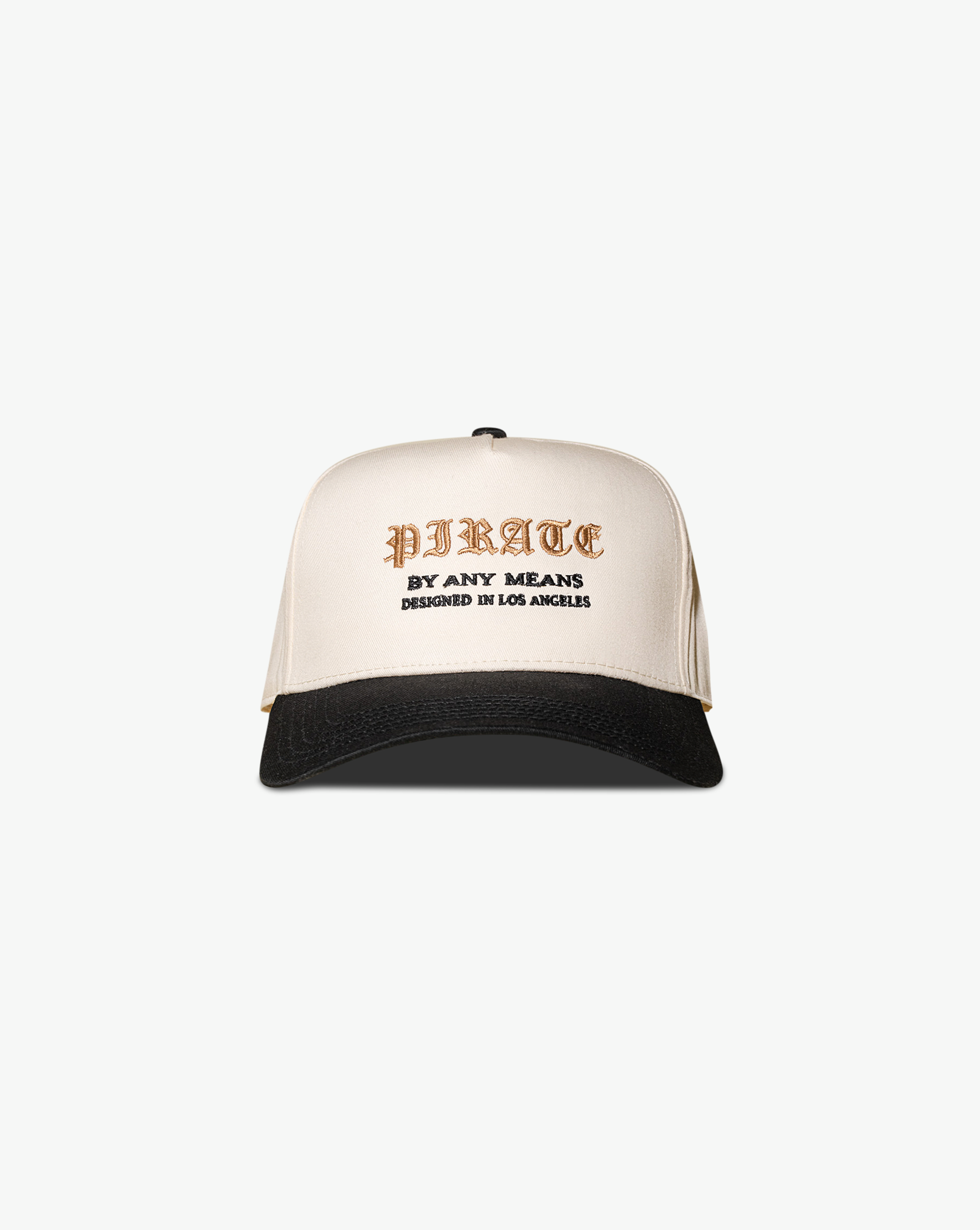 Pirate Old English Hat (Cream/Black)