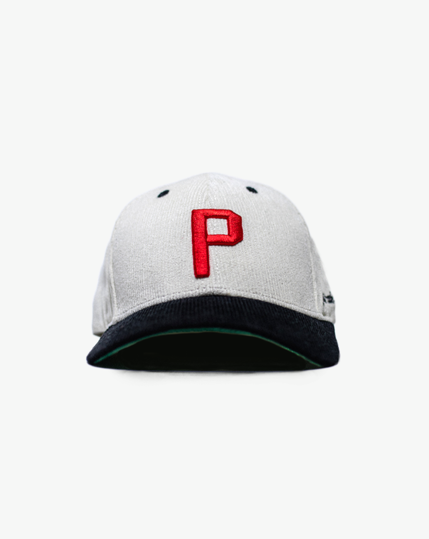 Pirate P Corduroy Hat (Cream/Black)