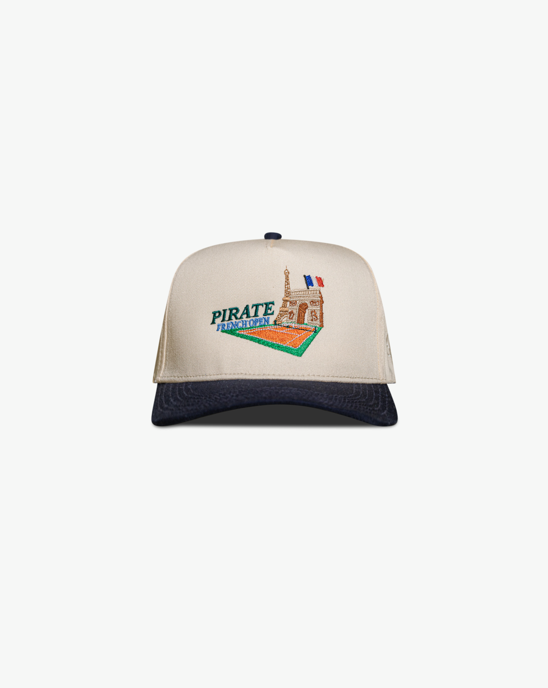 Pirate Tennis French Open Hat (Cream/Navy)