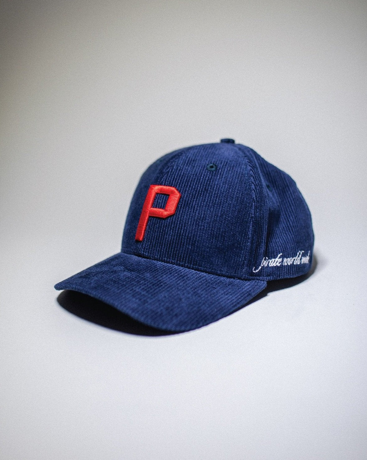 Pirate P Corduroy Hat (Navy)