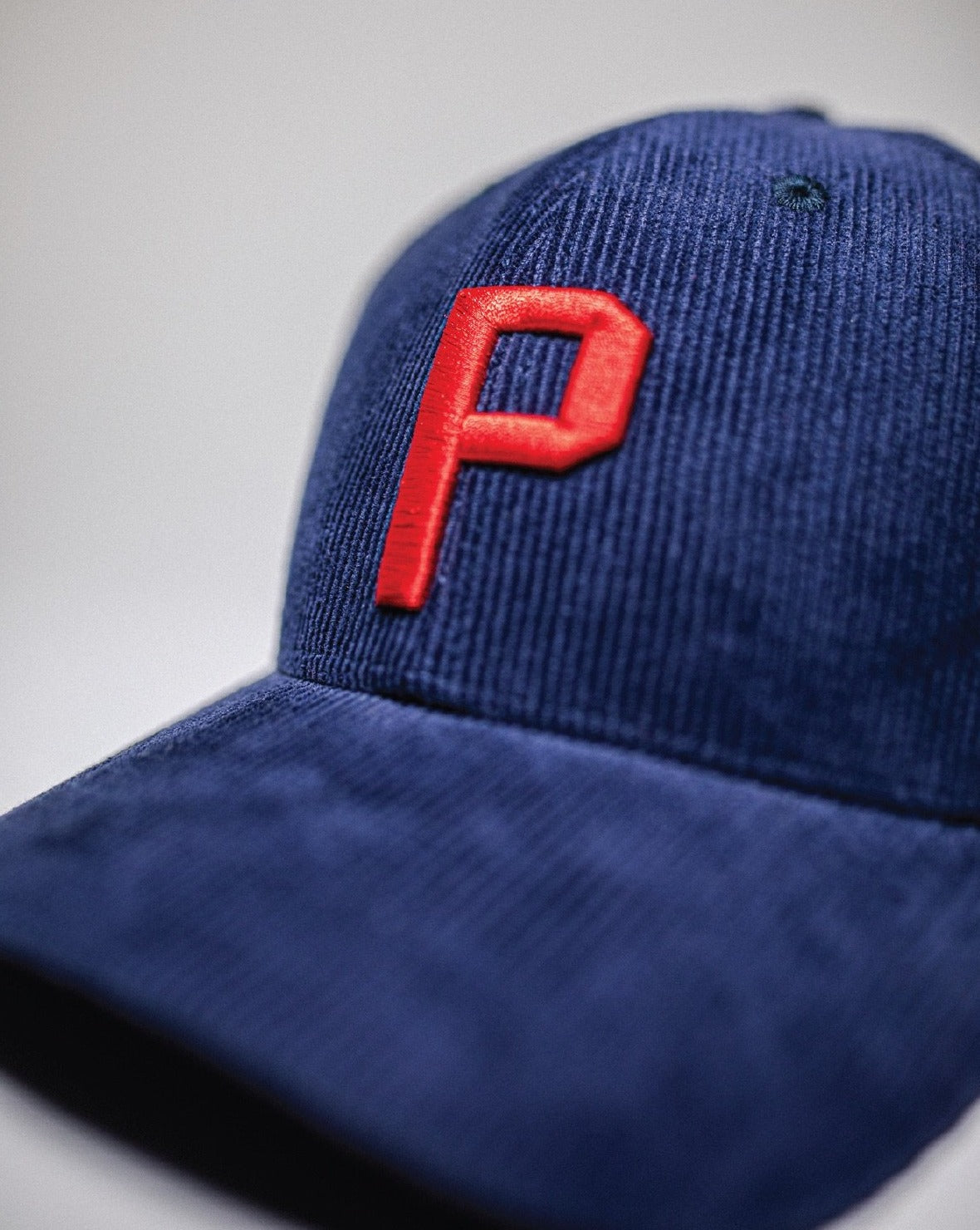 Pirate P Corduroy Hat (Navy)