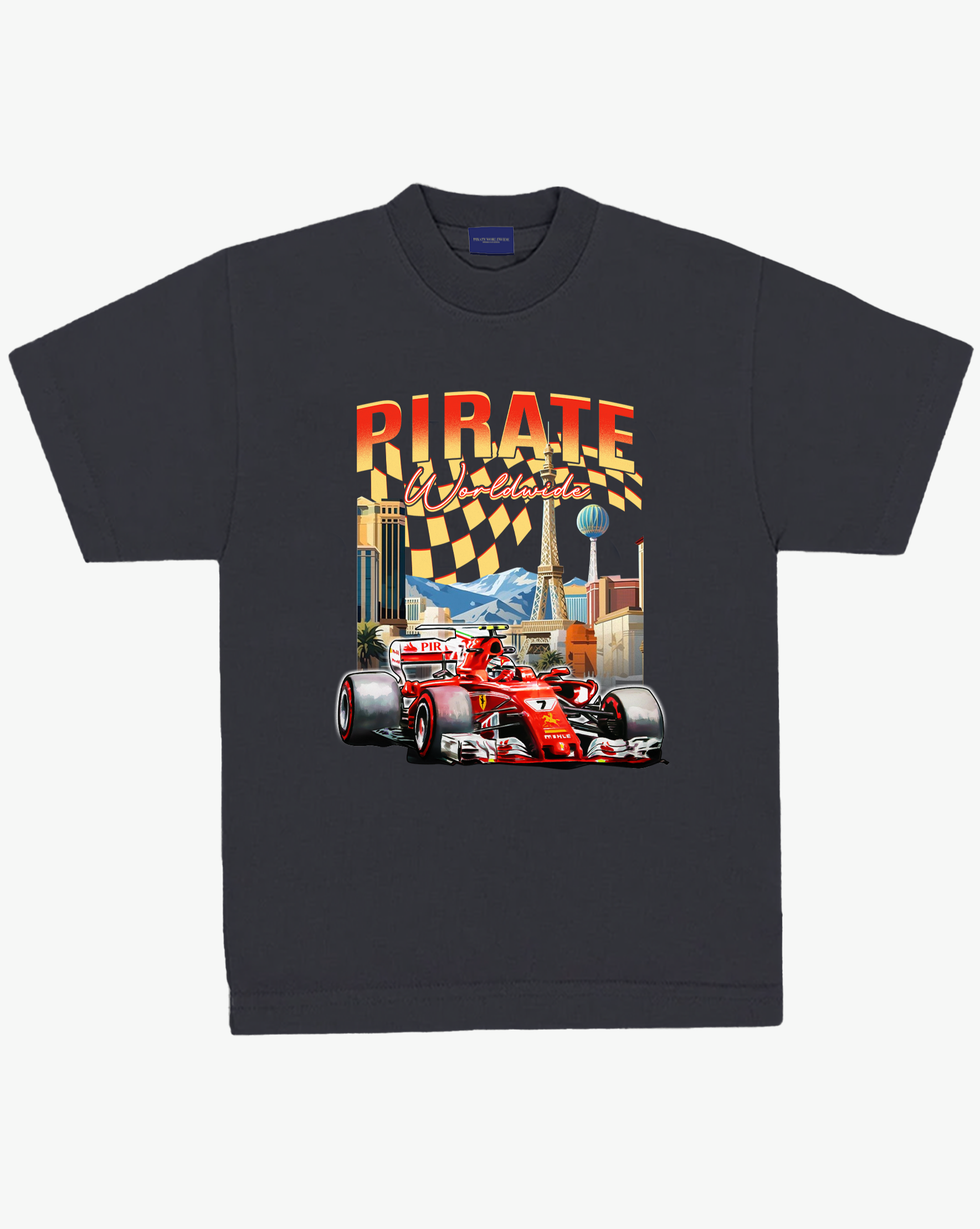 Pirate Racing Las Vegas Tee (Vintage Black)